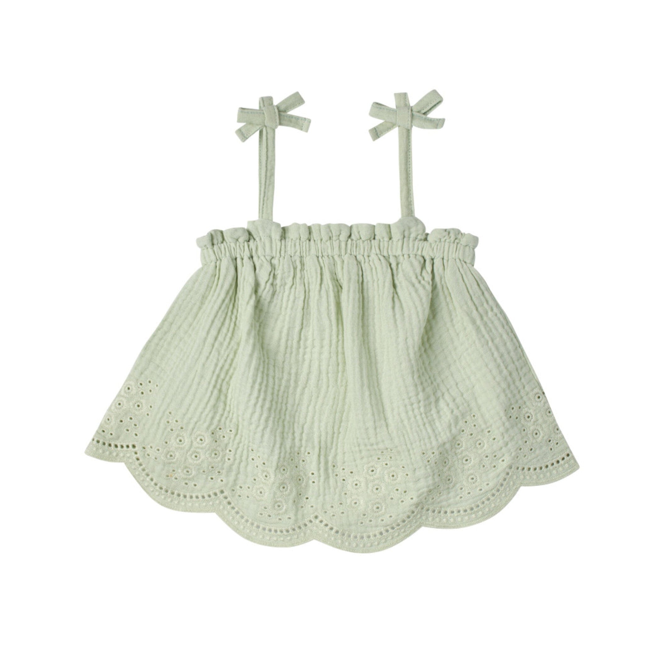 2-Piece Infant & Toddler Girls Aqua Top & Short Set