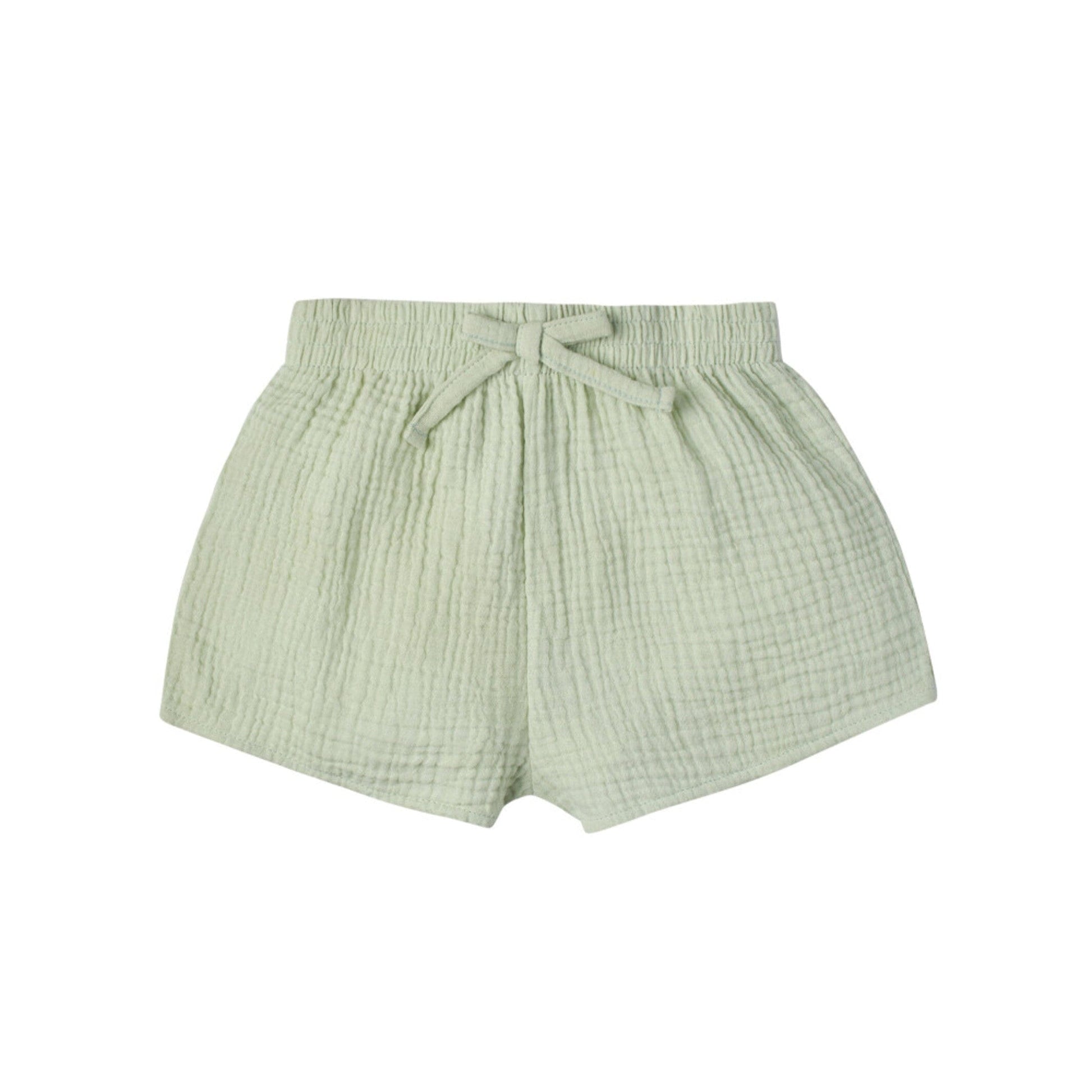 2-Piece Infant & Toddler Girls Aqua Top & Short Set