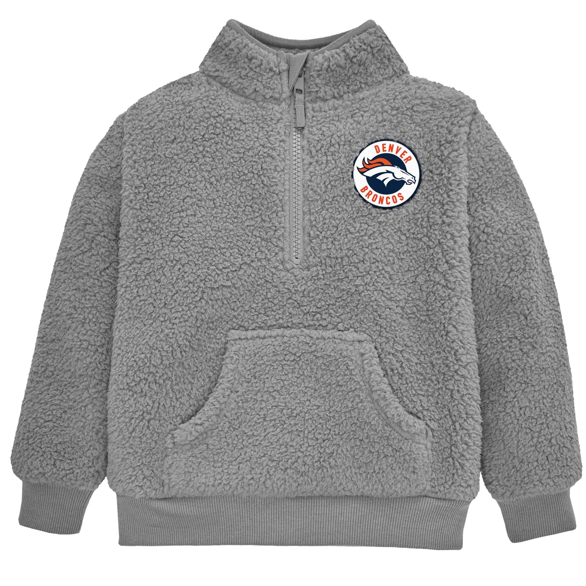 Infant & Toddler Boys Broncos 1/4 Zip Sherpa Top