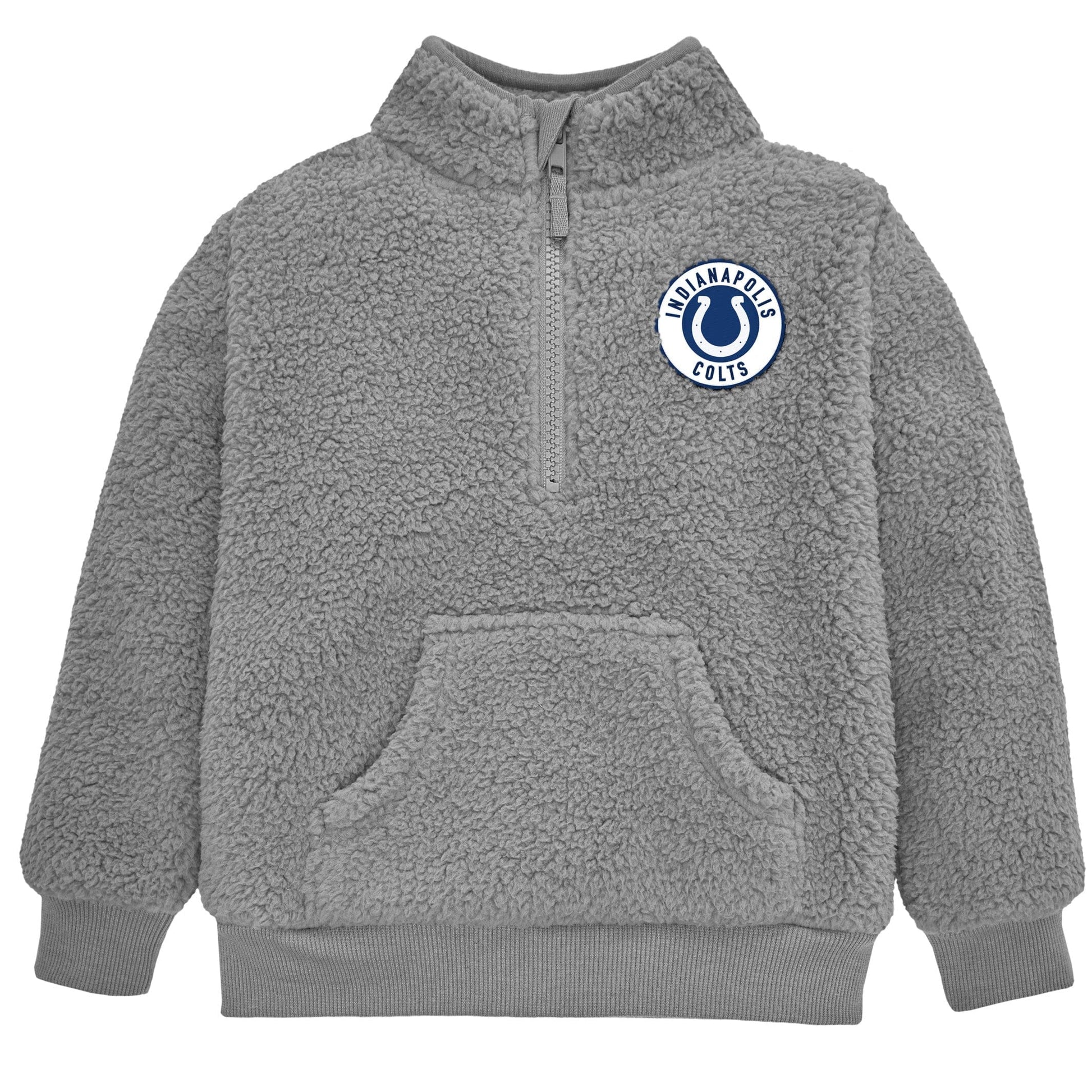 Infant & Toddler Boys Colts 1/4 Zip Sherpa Top