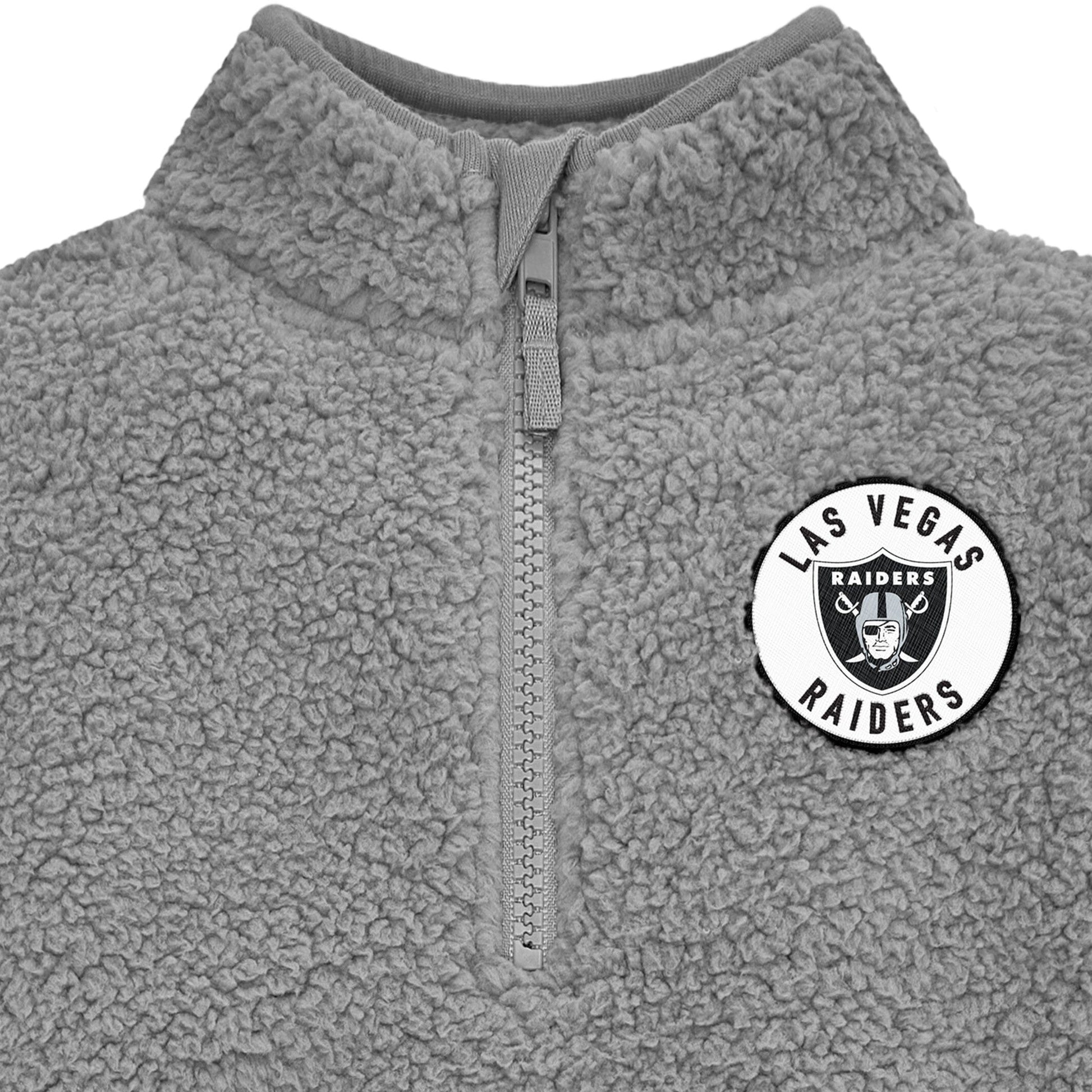 Infant & Toddler Boys Raiders 1/4 Zip Sherpa Top