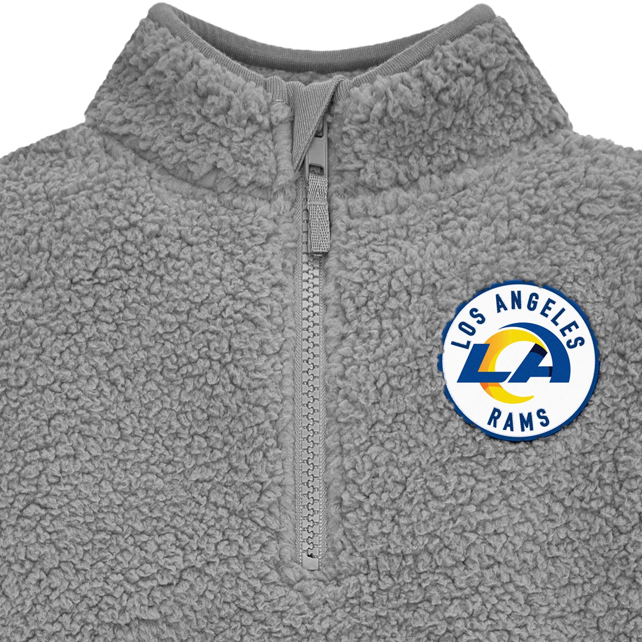 Infant & Toddler Boys Rams 1/4 Zip Sherpa Top