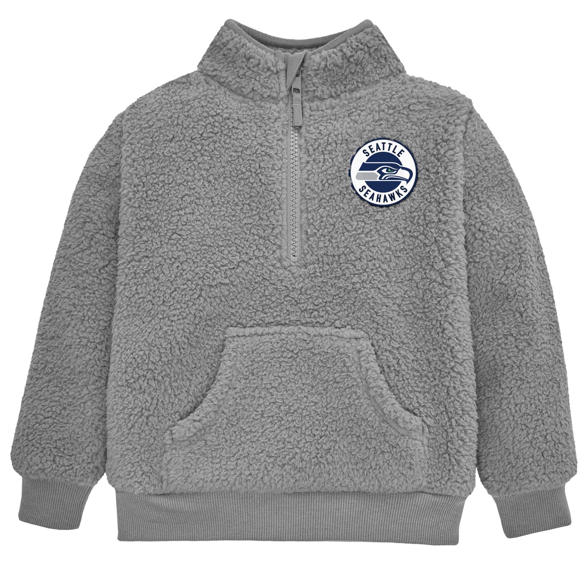 Infant & Toddler Boys Seahawks 1/4 Zip Sherpa Top