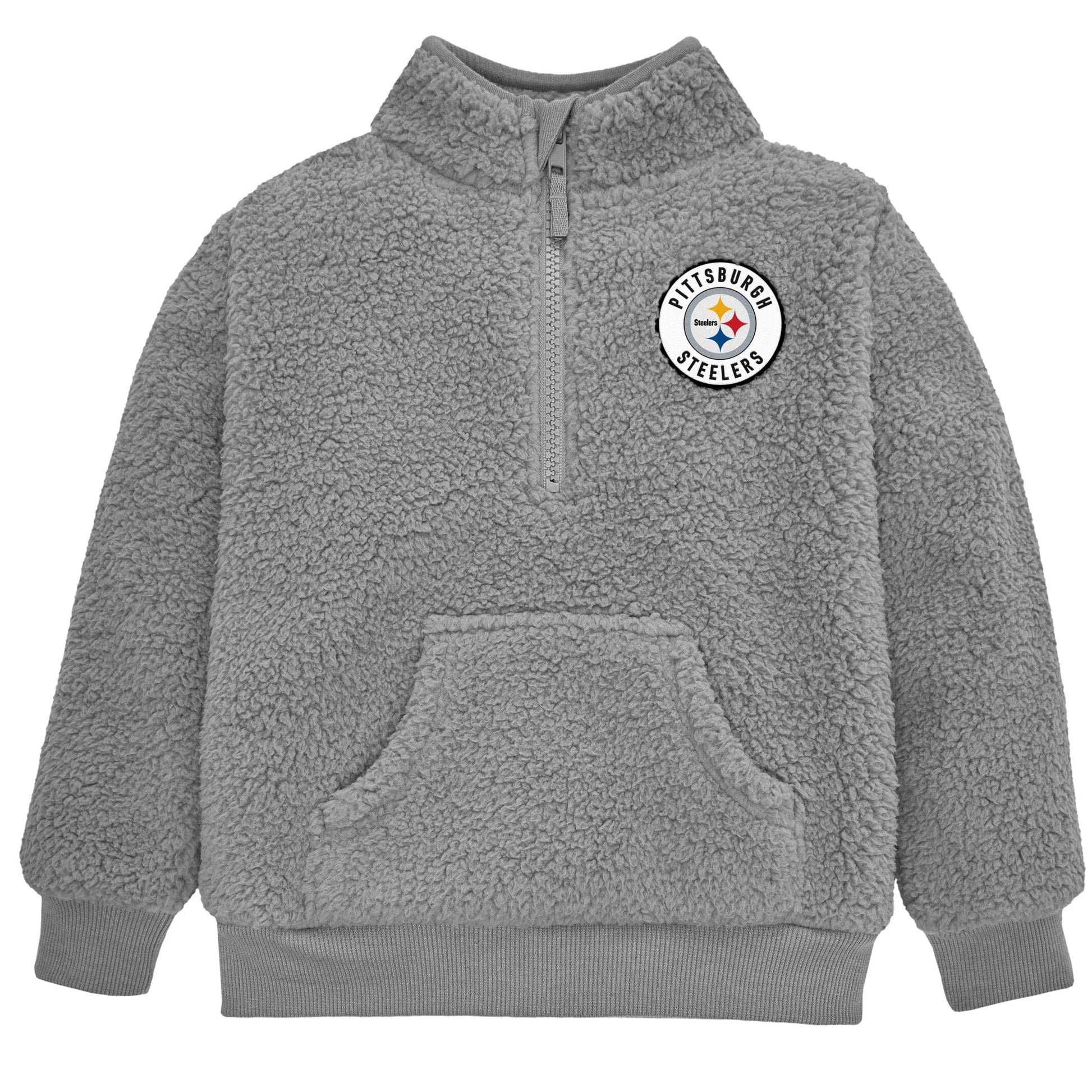 Infant & Toddler Boys Steelers 1/4 Zip Sherpa Top