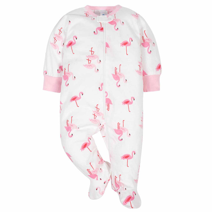 2-Pack Baby Girls Flamingo and Unicorn Theme Sleep N' Plays