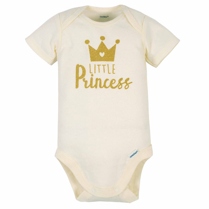 3-Piece Baby Girls Princess Onesies® Bodysuits and Pant Set
