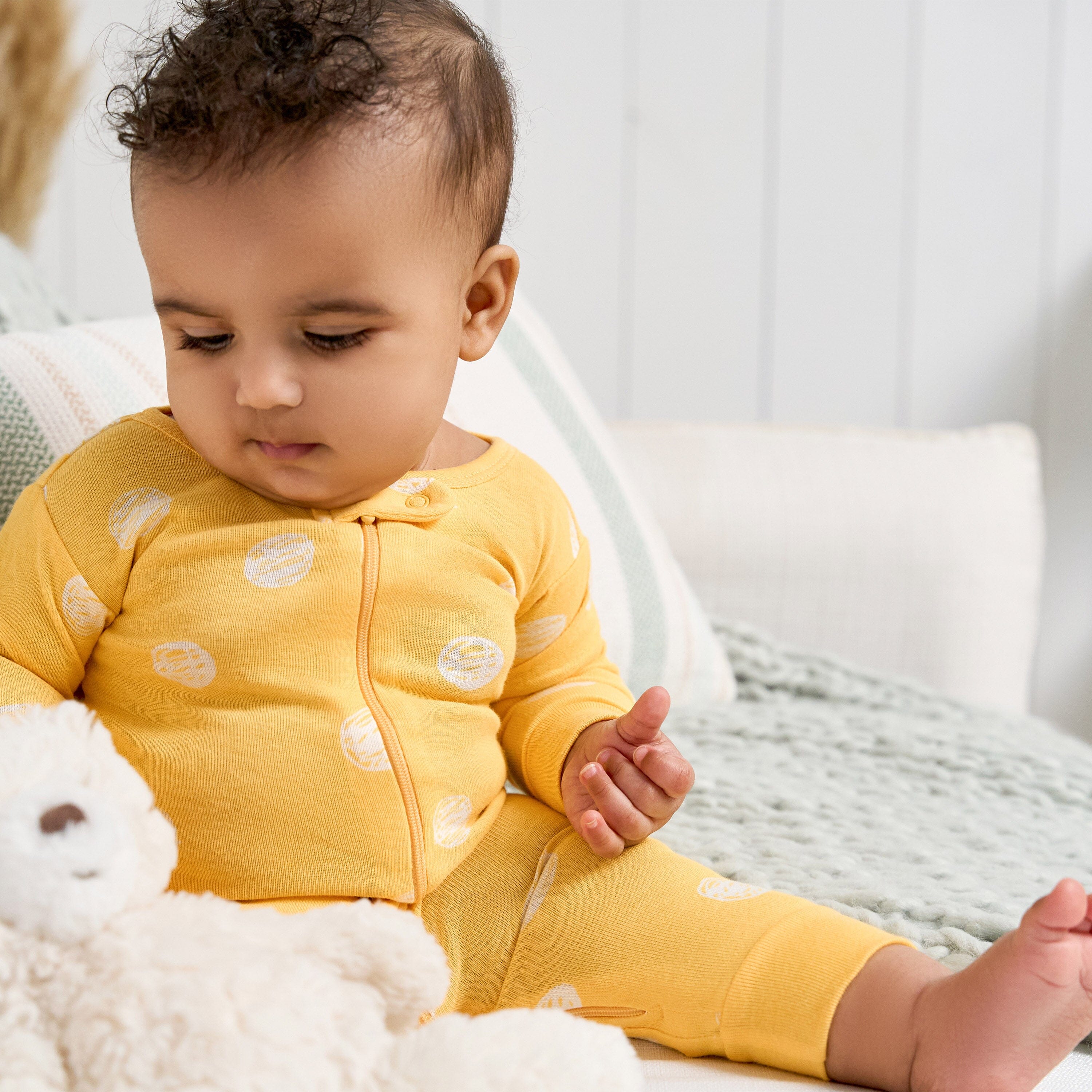 3-Pack Baby & Toddler Girls Floral Fox Snug Fit Footless Pajamas