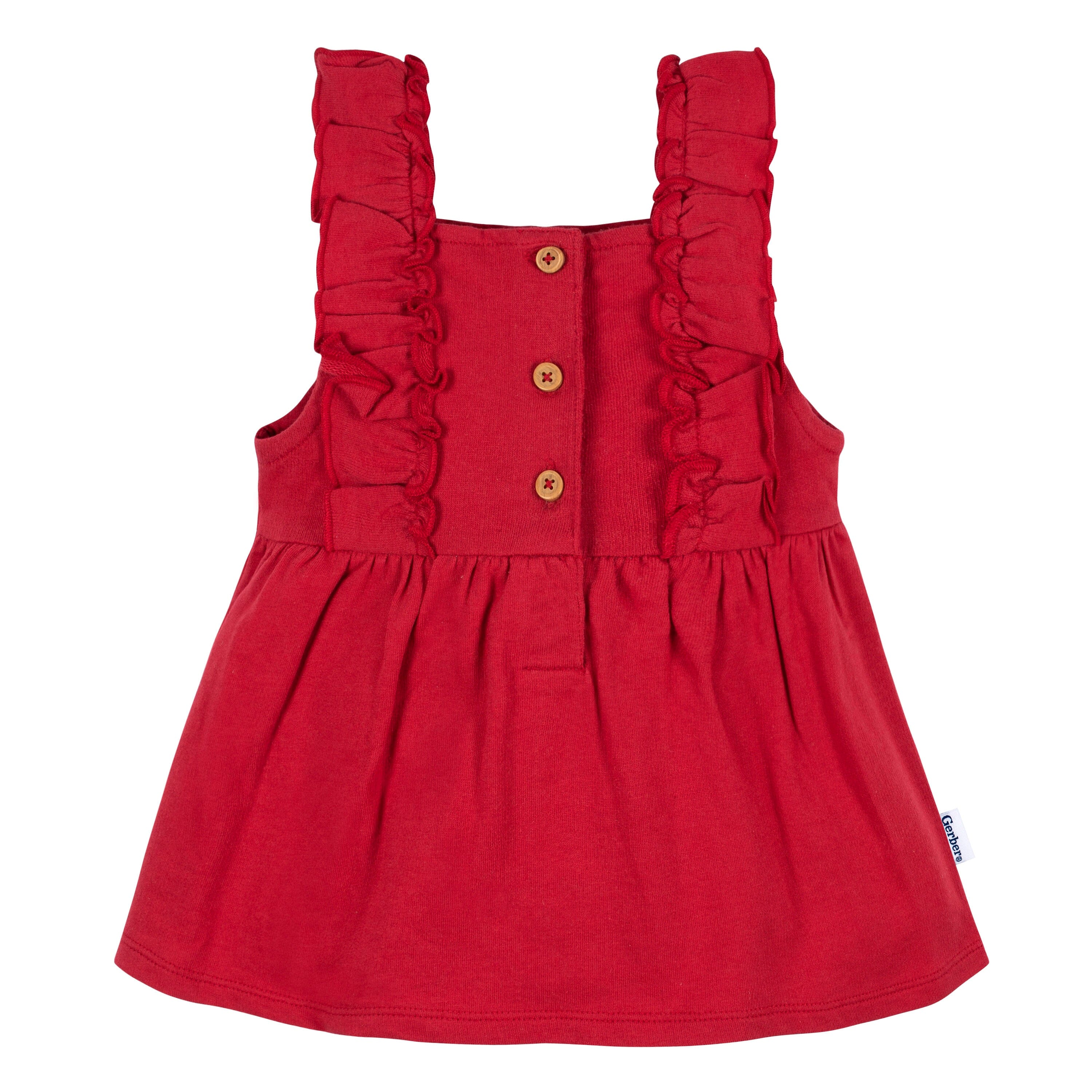 2-Piece Baby Girls Red Holly Berries Jumper & Top Set