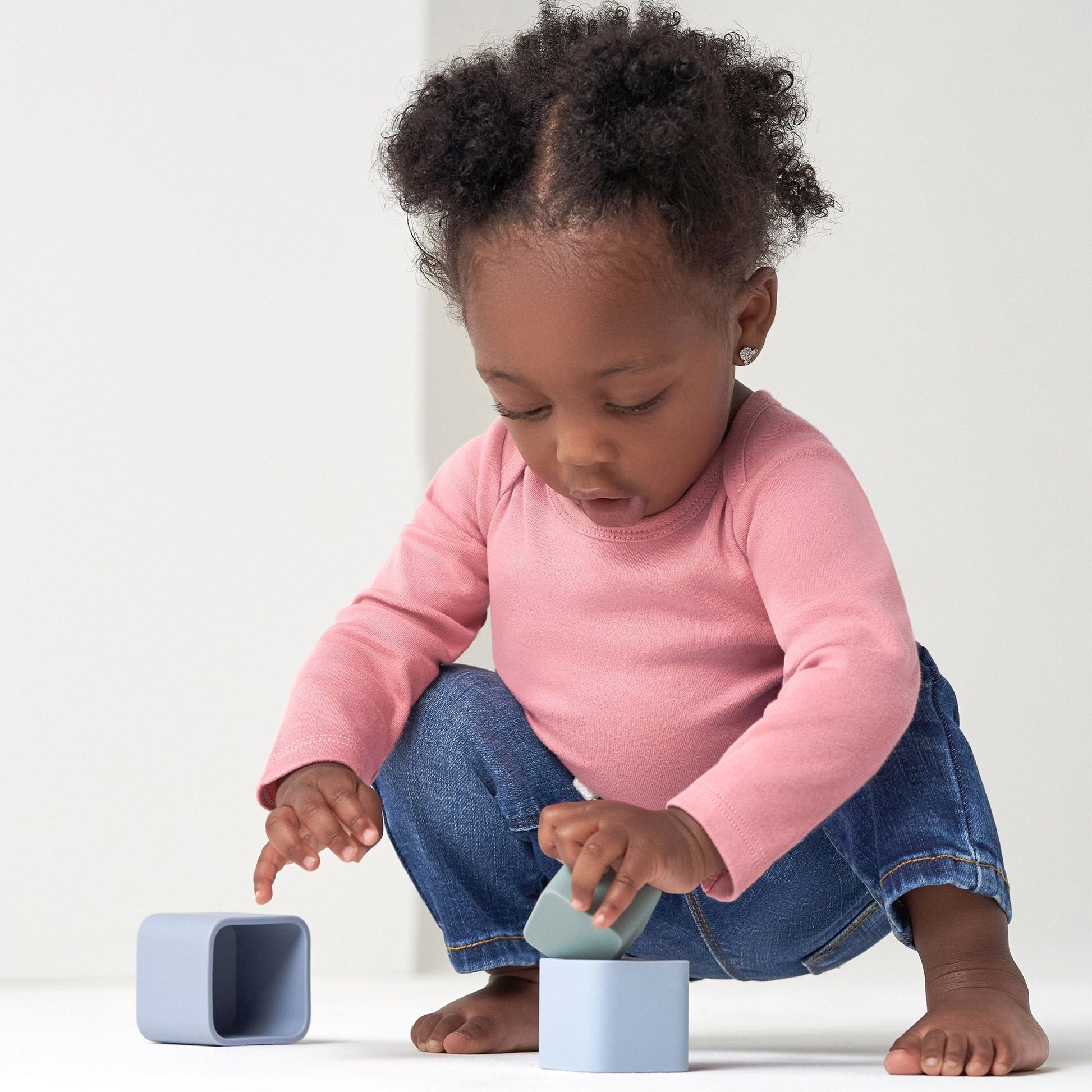 5-Pack Baby Mauve Pink Premium Long Sleeve Onesies® Bodysuits