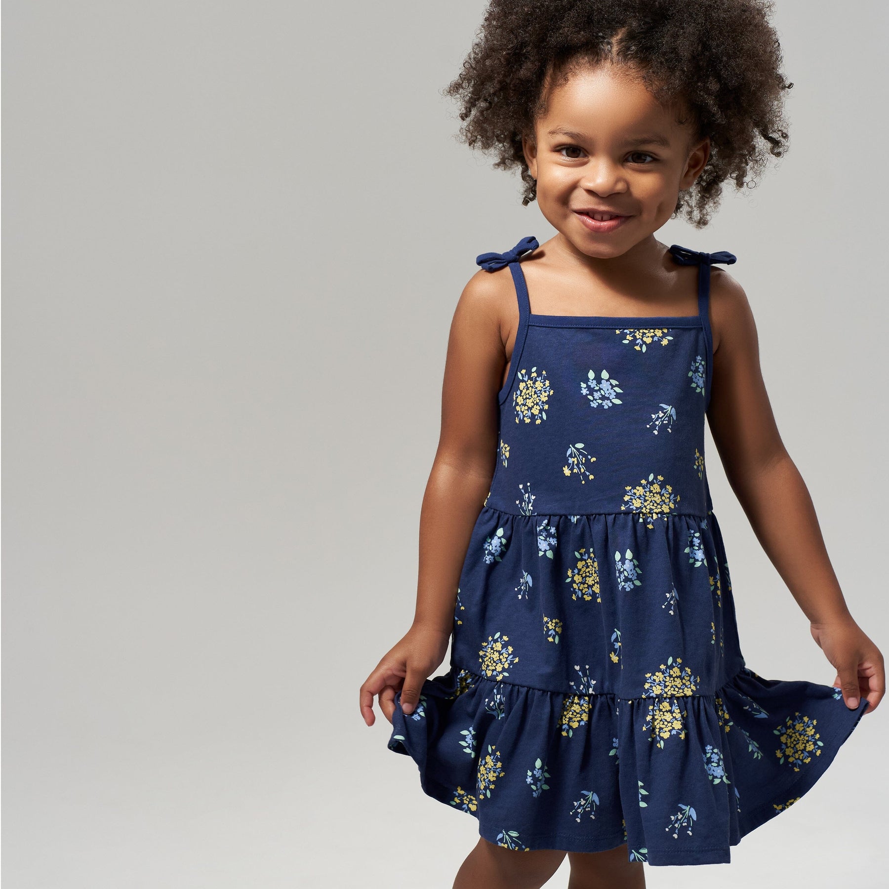 2-Pack Infant & Toddler Girls Blue Floral Knit Dresses – Gerber ...