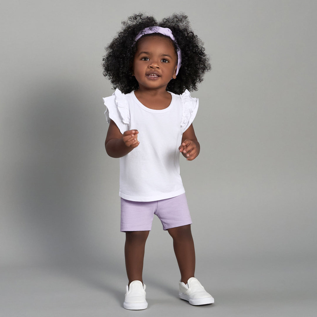 2-Pack Infant & Toddler Girls Pink & Purple Pull-On Bike Shorts – Gerber  Childrenswear