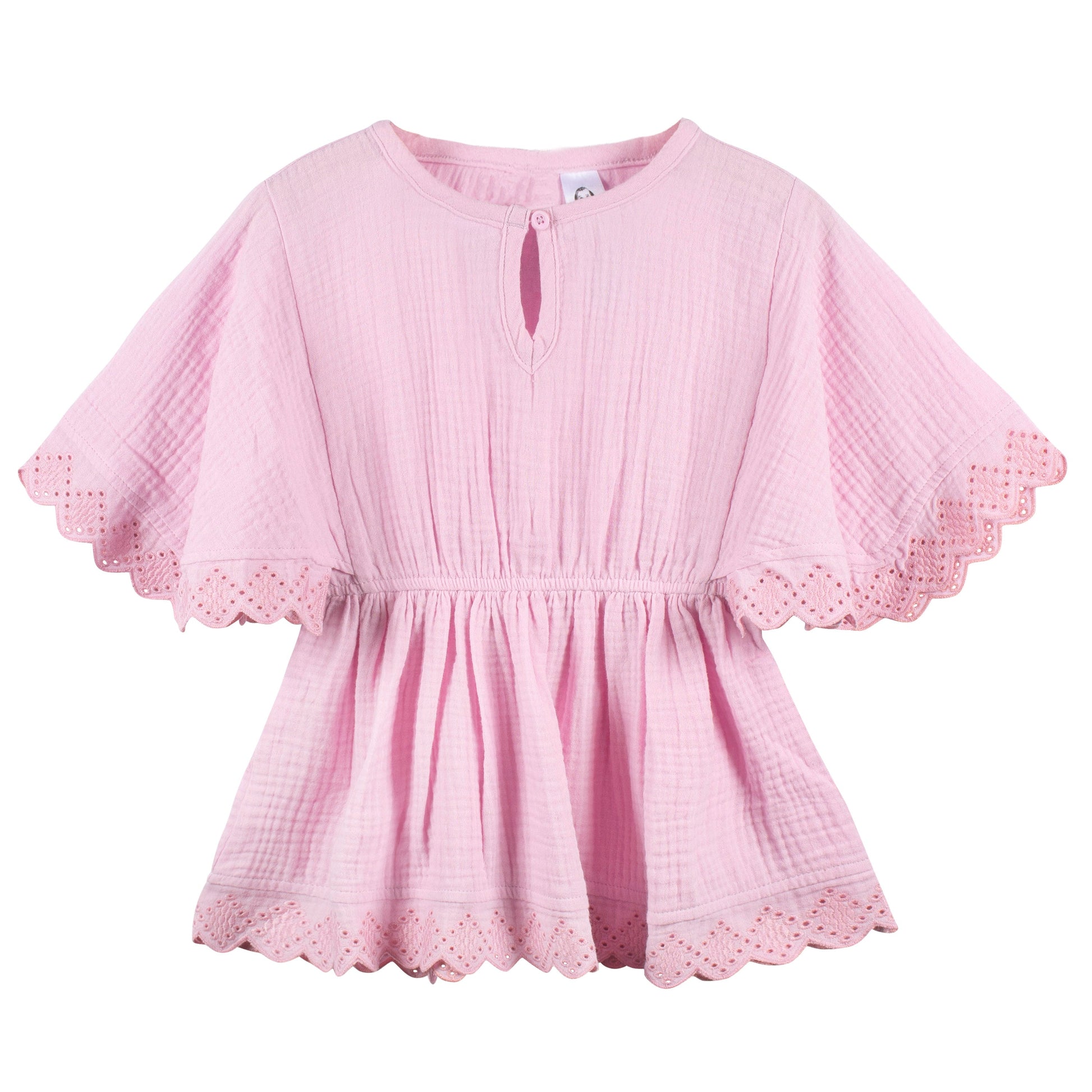Baby & Toddler Girls Light Pink Woven Kaftan Coverup