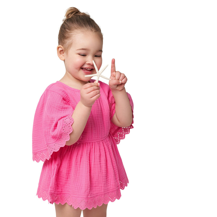 Baby & Toddler Girls Pink Woven Kaftan Coverup