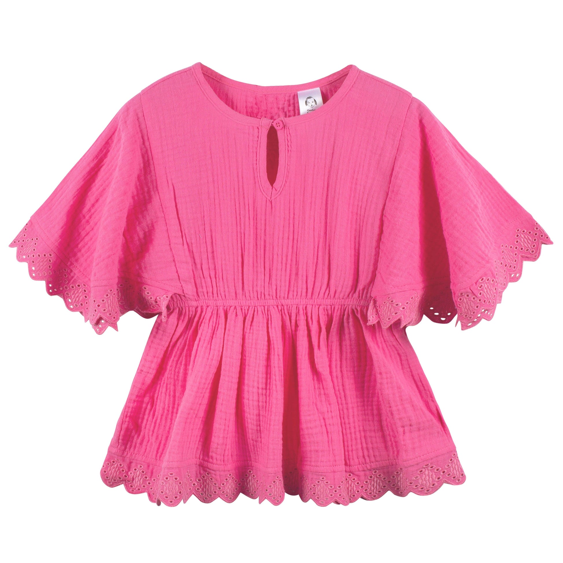 Baby & Toddler Girls Pink Woven Kaftan Coverup