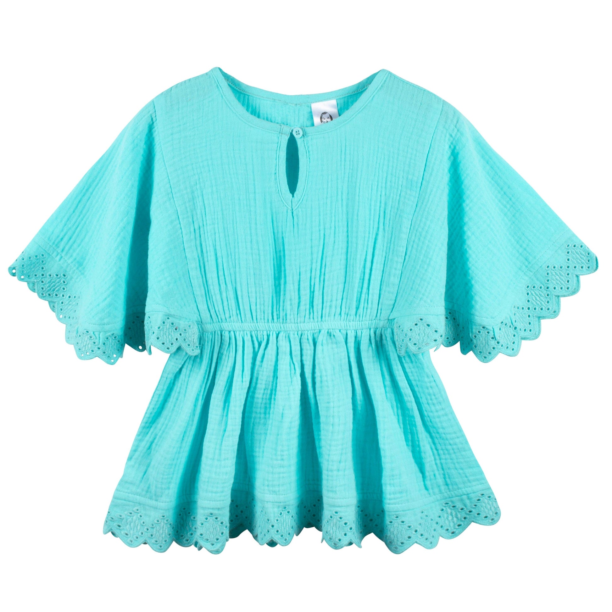 Baby & Toddler Girls Aqua Woven Kaftan Coverup