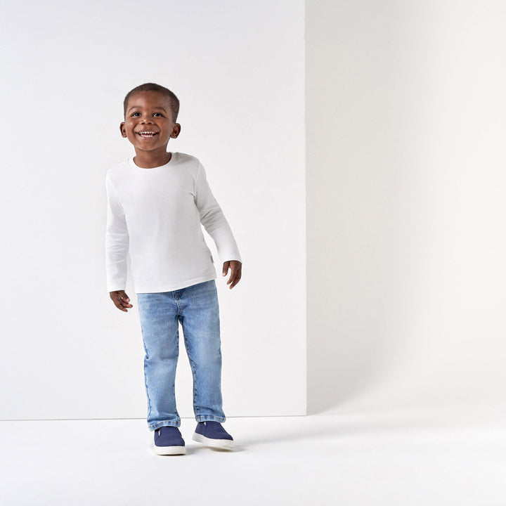 5-Pack Baby & Toddler White Premium Long Sleeve Tees