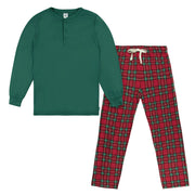2-Piece Men's Stewart Plaid Pajama Set
