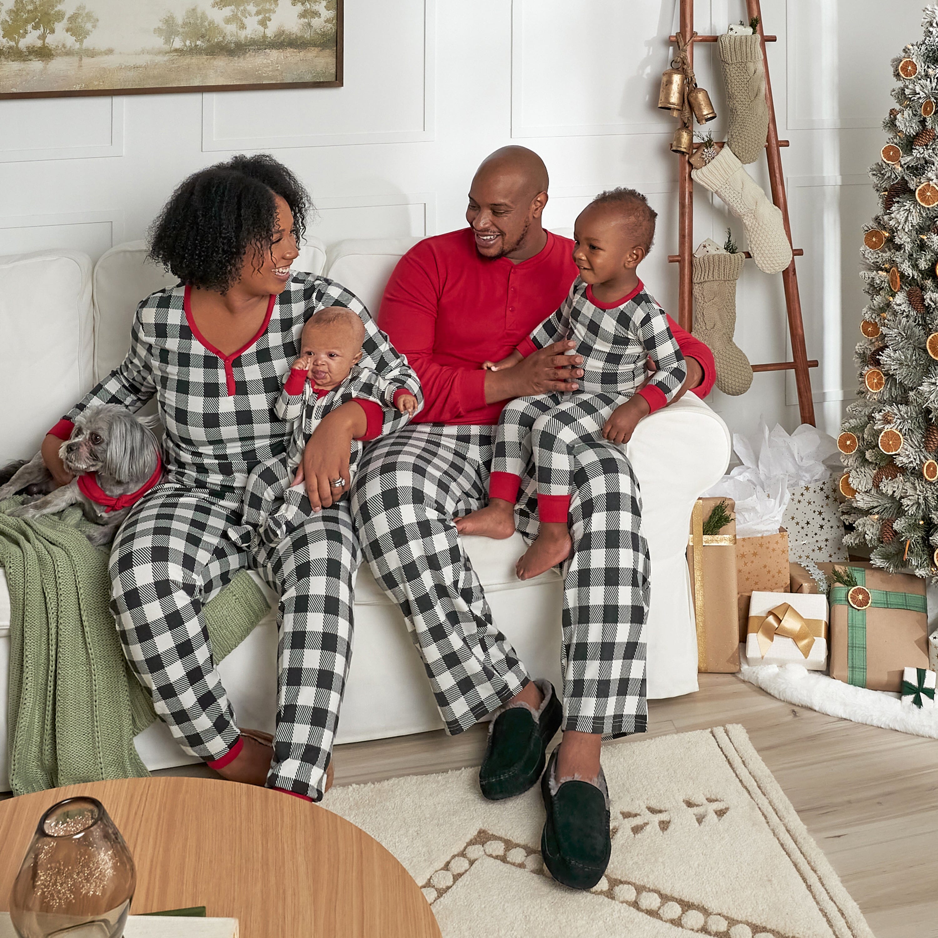 2-Piece Men's Buffalo Plaid Pajama Set