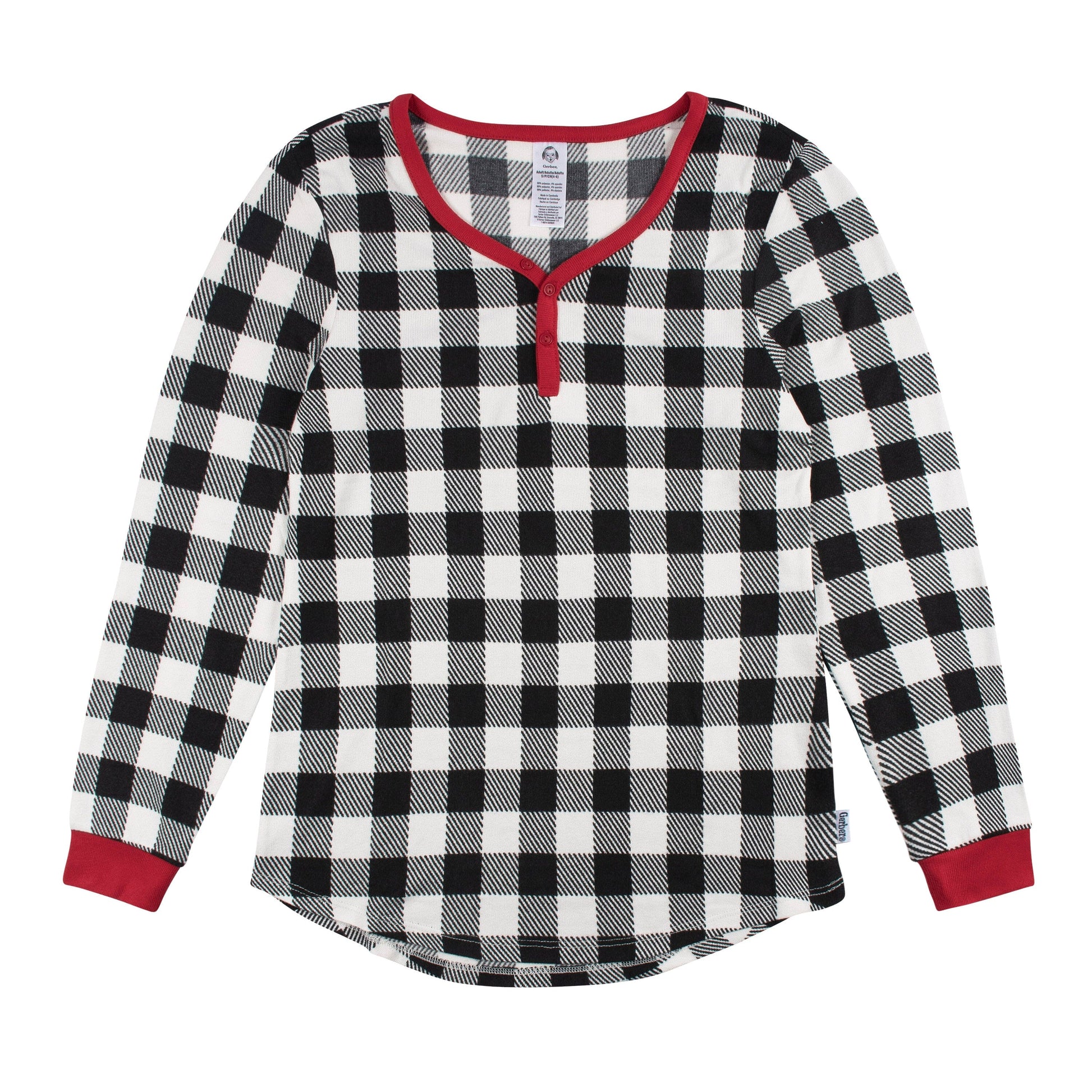 2-Piece Women's Buffalo Plaid Pajama Set