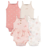 4-Pack Baby Girls Starfish Onesies® Bodysuits
