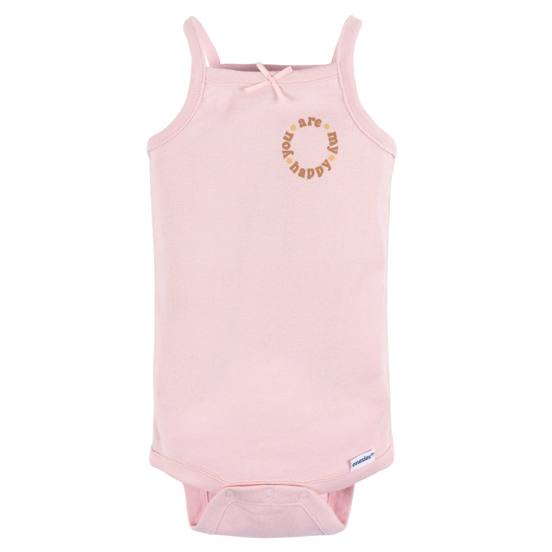 4-Pack Baby Girls Retro Floral Onesies® Bodysuits