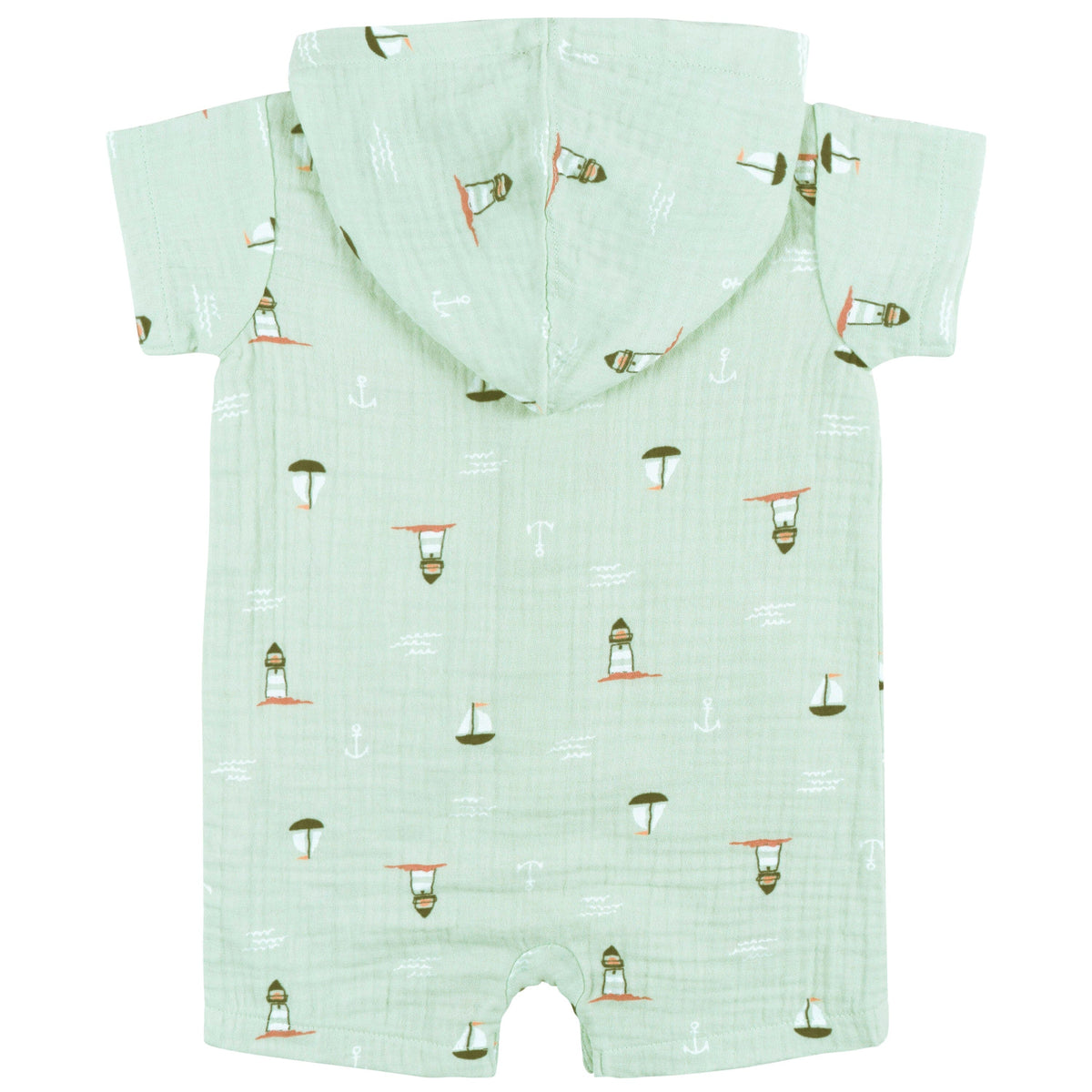 Baby Boys Sea Scene Hooded Romper