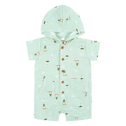 Baby Boys Sea Scene Hooded Romper