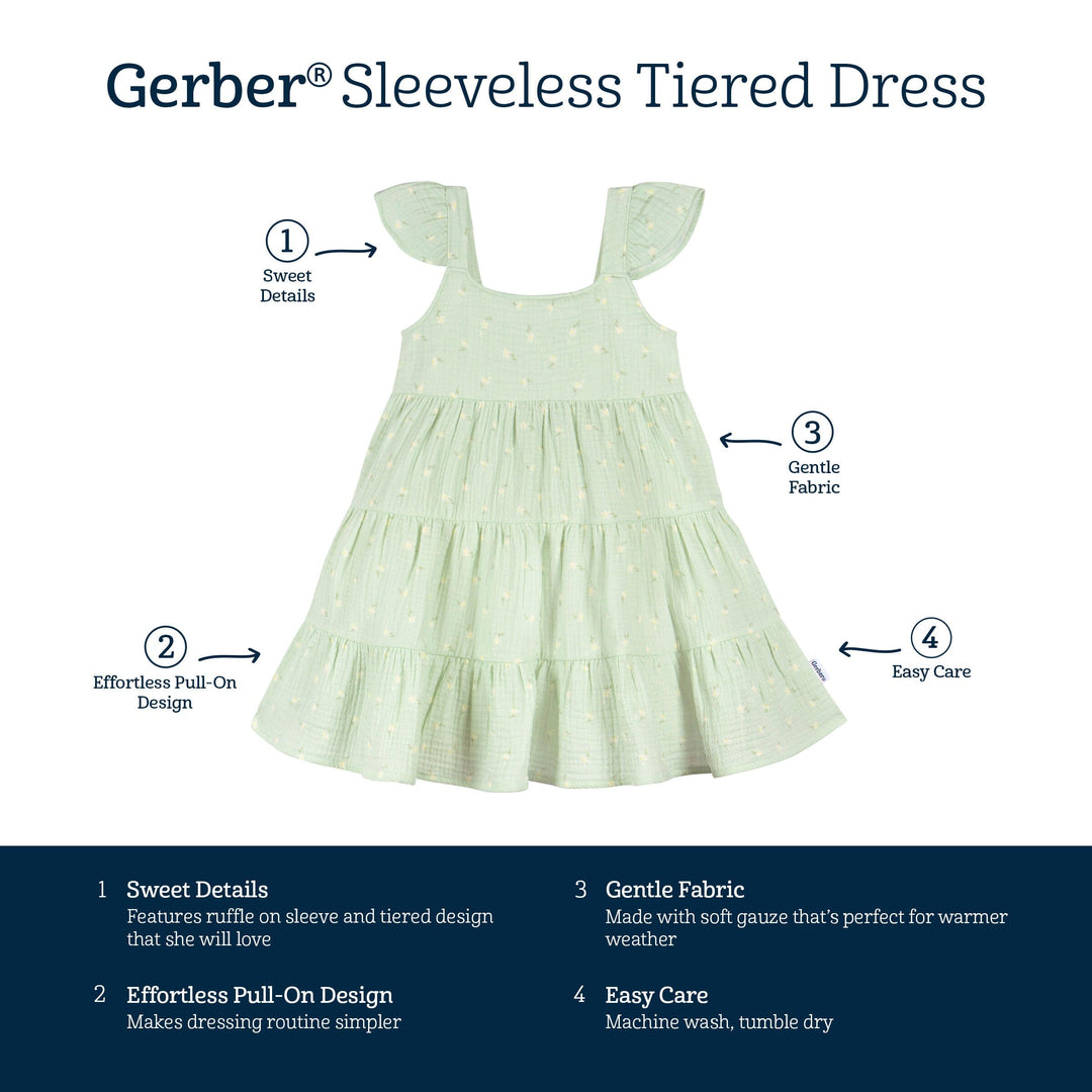 Toddler Girls Pick-A-Daisy Tiered Dress