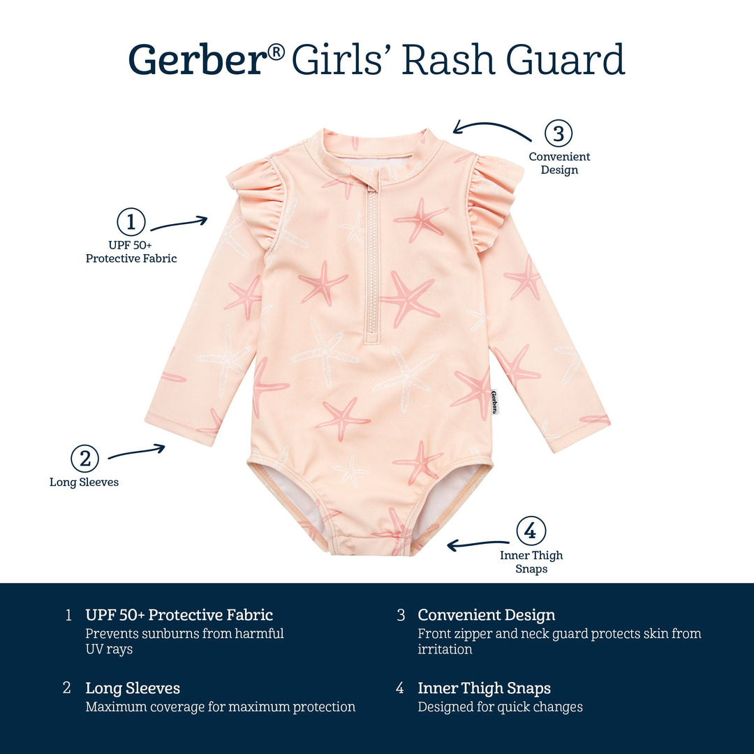 Baby Girls Starfish Rashguard