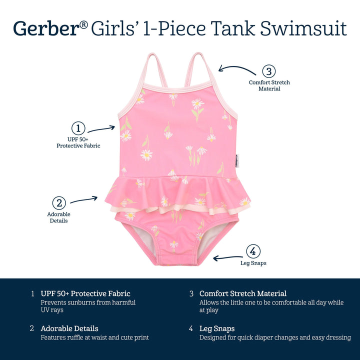 Baby Girls Daises Swimsuit