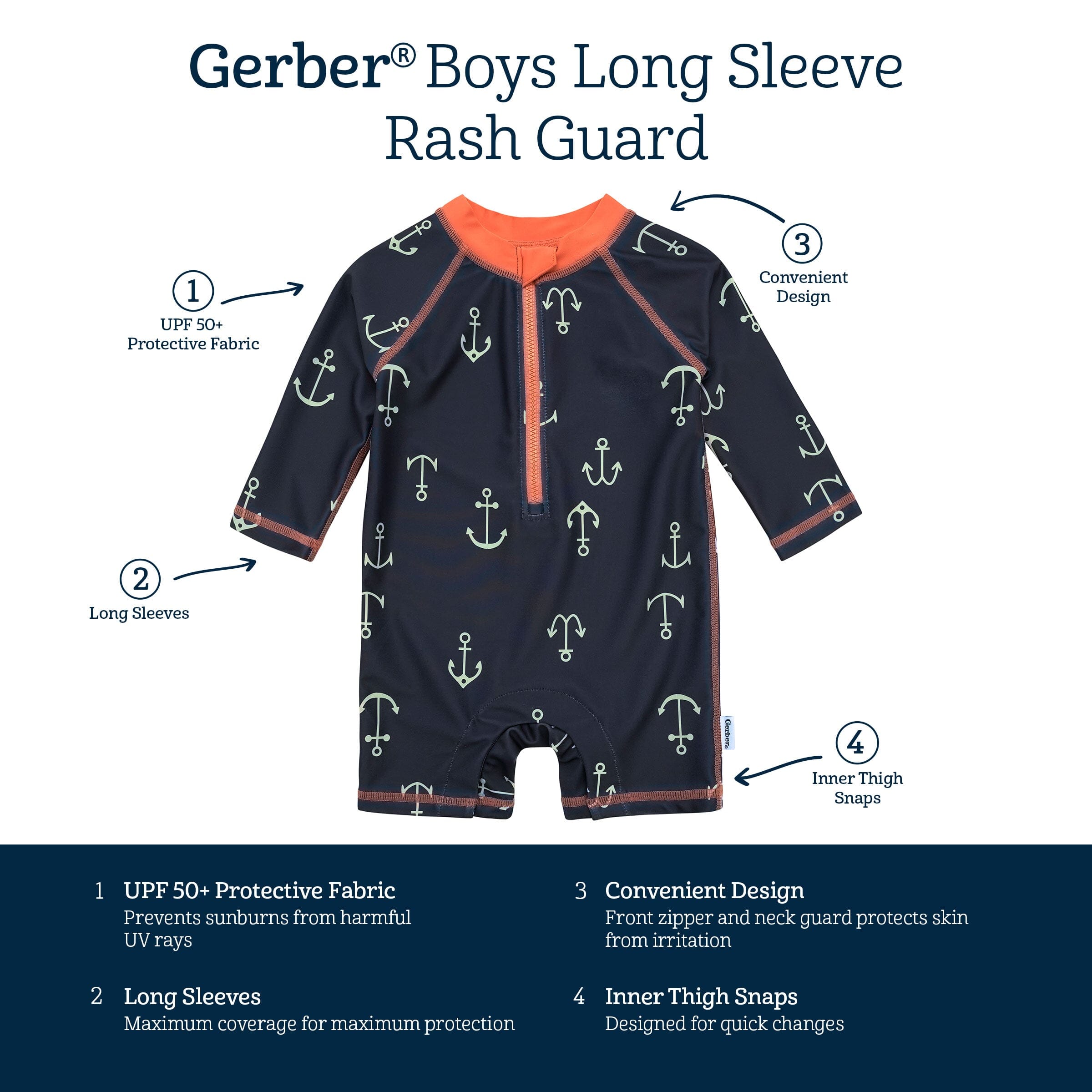 Baby Boys Anchor Rashguard
