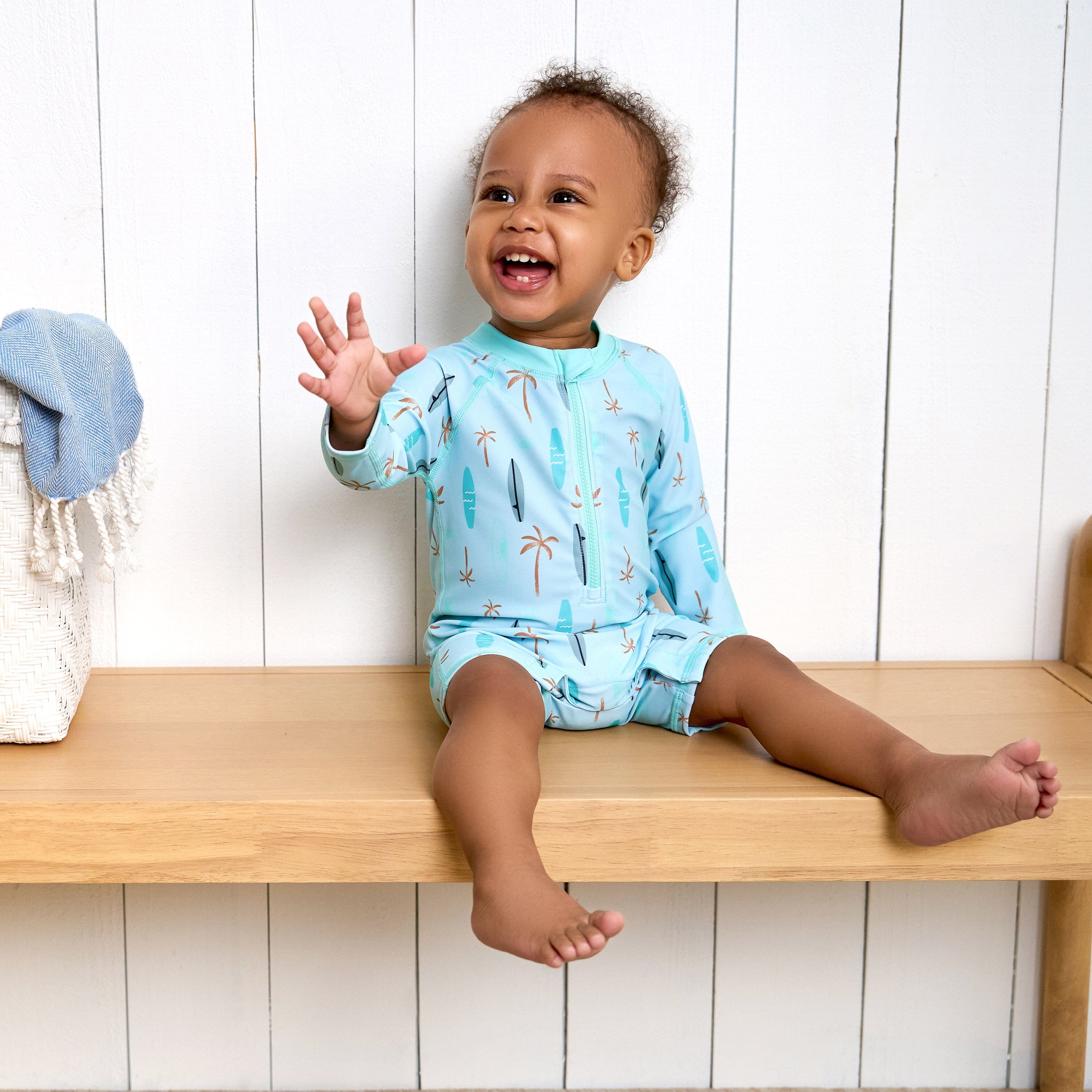 Baby Boys UPF 50+ Surfboard Rash Guard