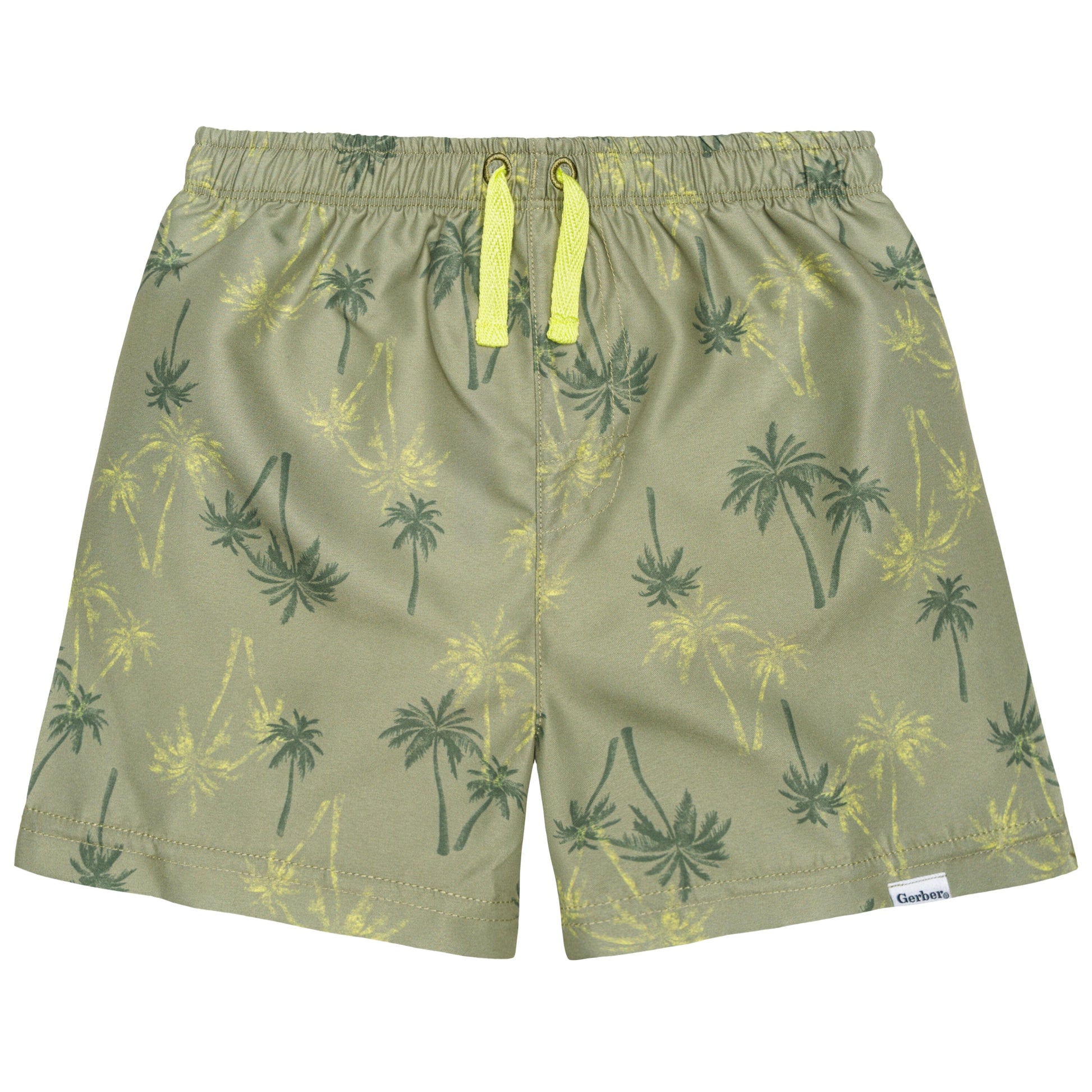 2-Pack Baby & Toddler Boys UPF 50+ Palm Tree Swim Trunks