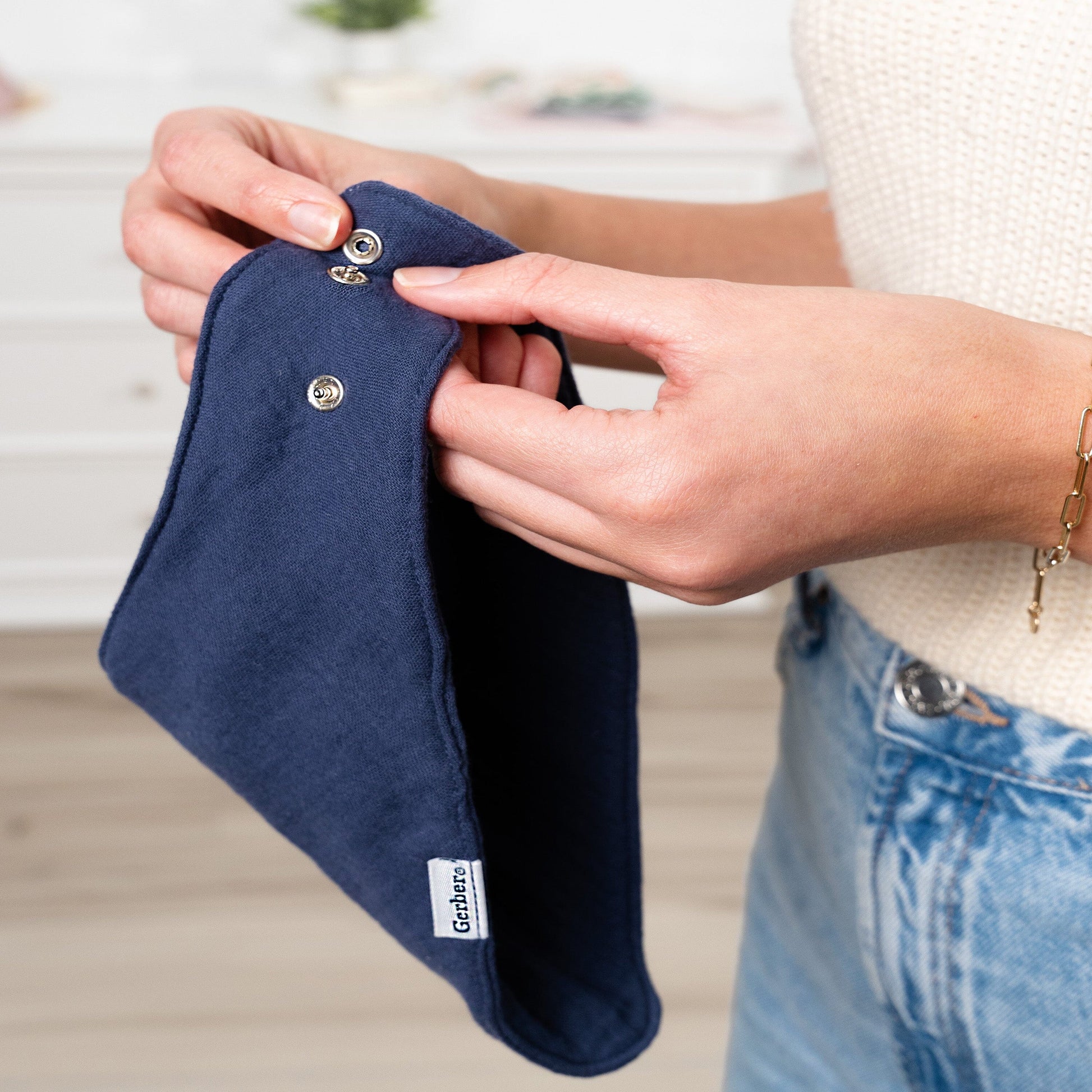 10-Pack Baby Boys Multi Blue Muslin Bandana Bib