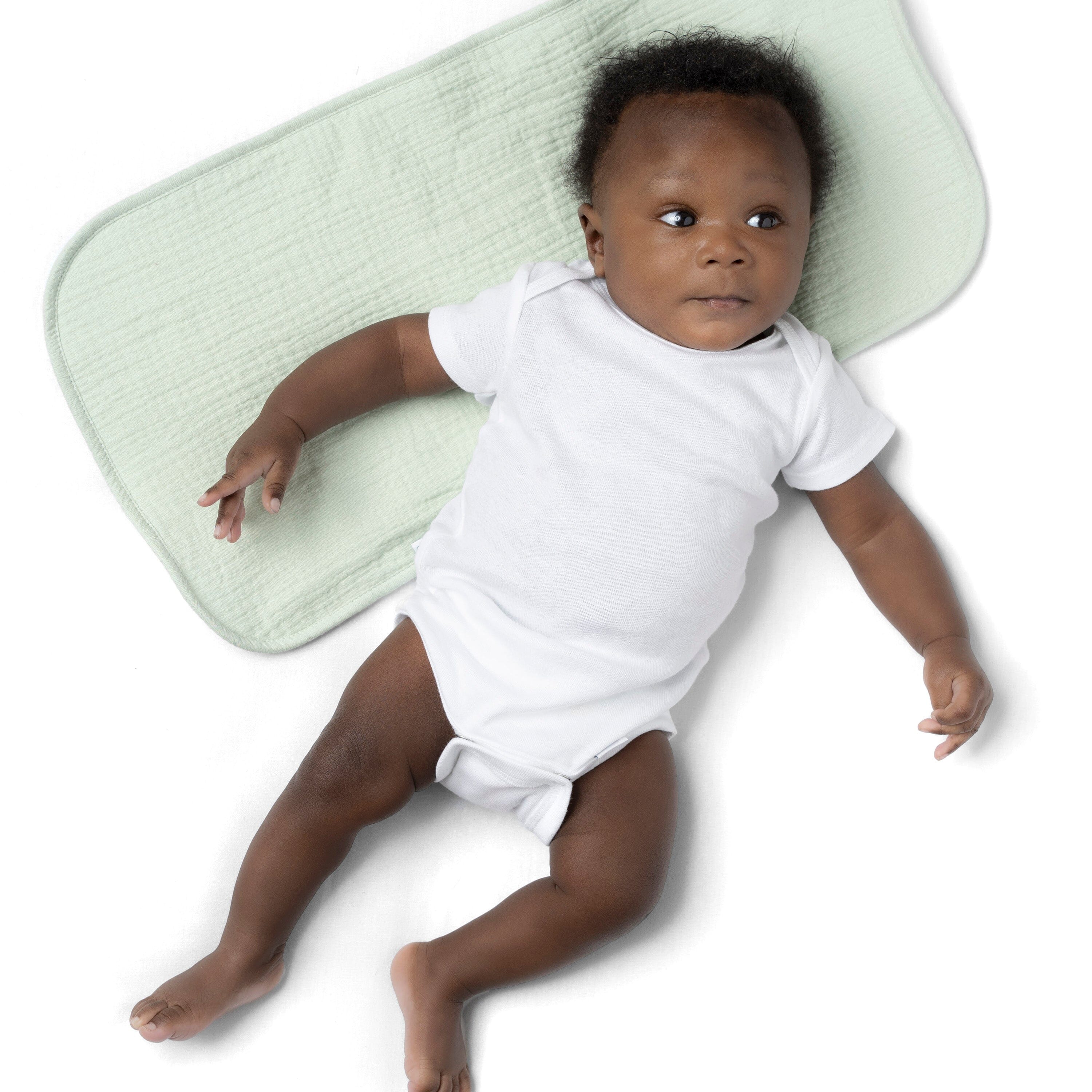 5-Pack Baby Girls Pink Floral Muslin Burp Cloths