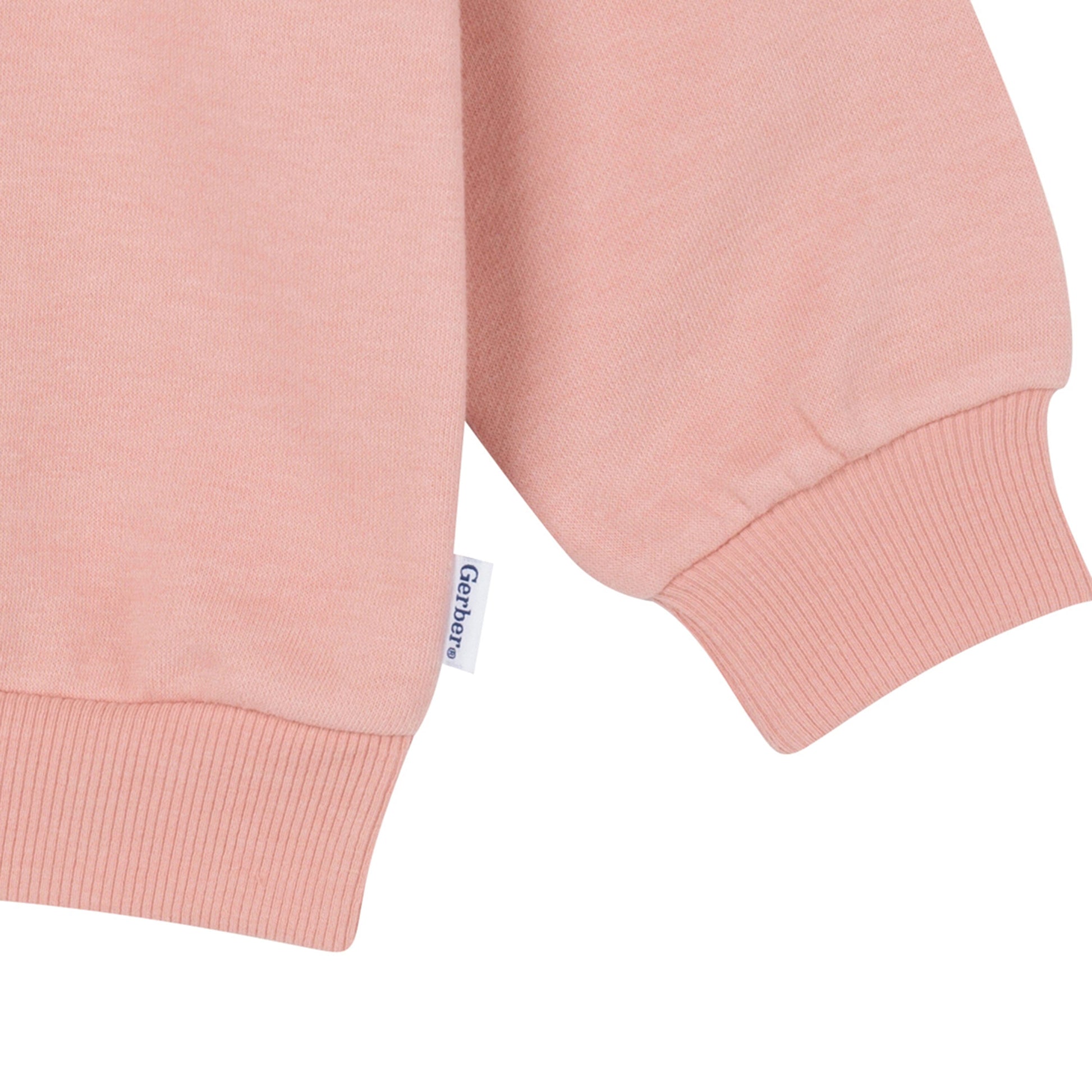 2-Piece Baby & Toddler Girls Peach Fleece Set