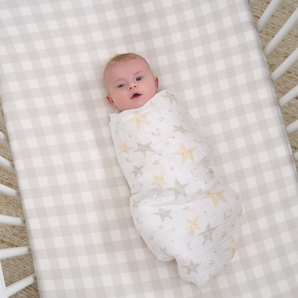 2-Pack Baby Neutral Celestial Muslin Blankets