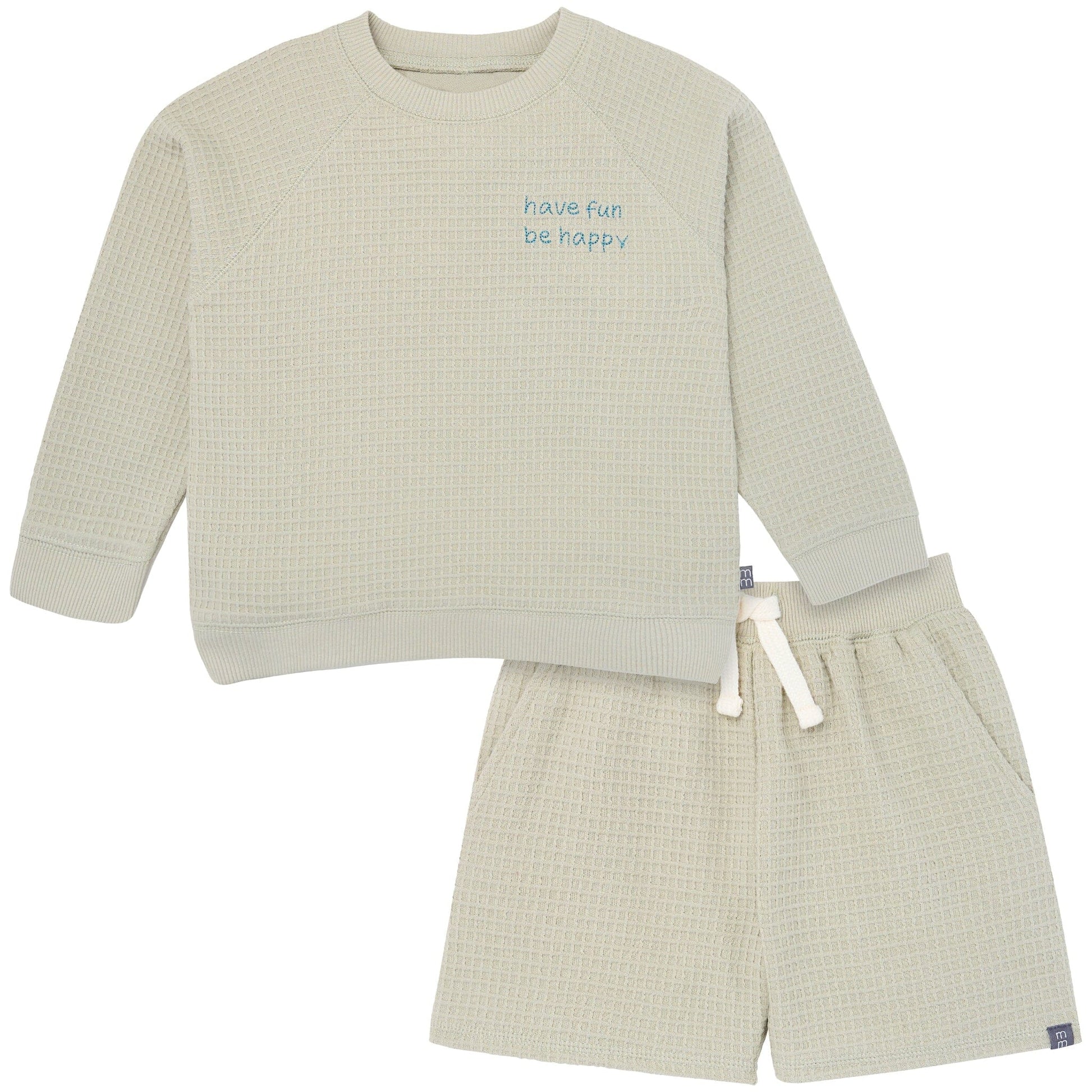 2-Piece Infant & Toddler Boys Light Green Long Sleeve Top and Shorts Set outfits Modern Moments™ by Gerber® 