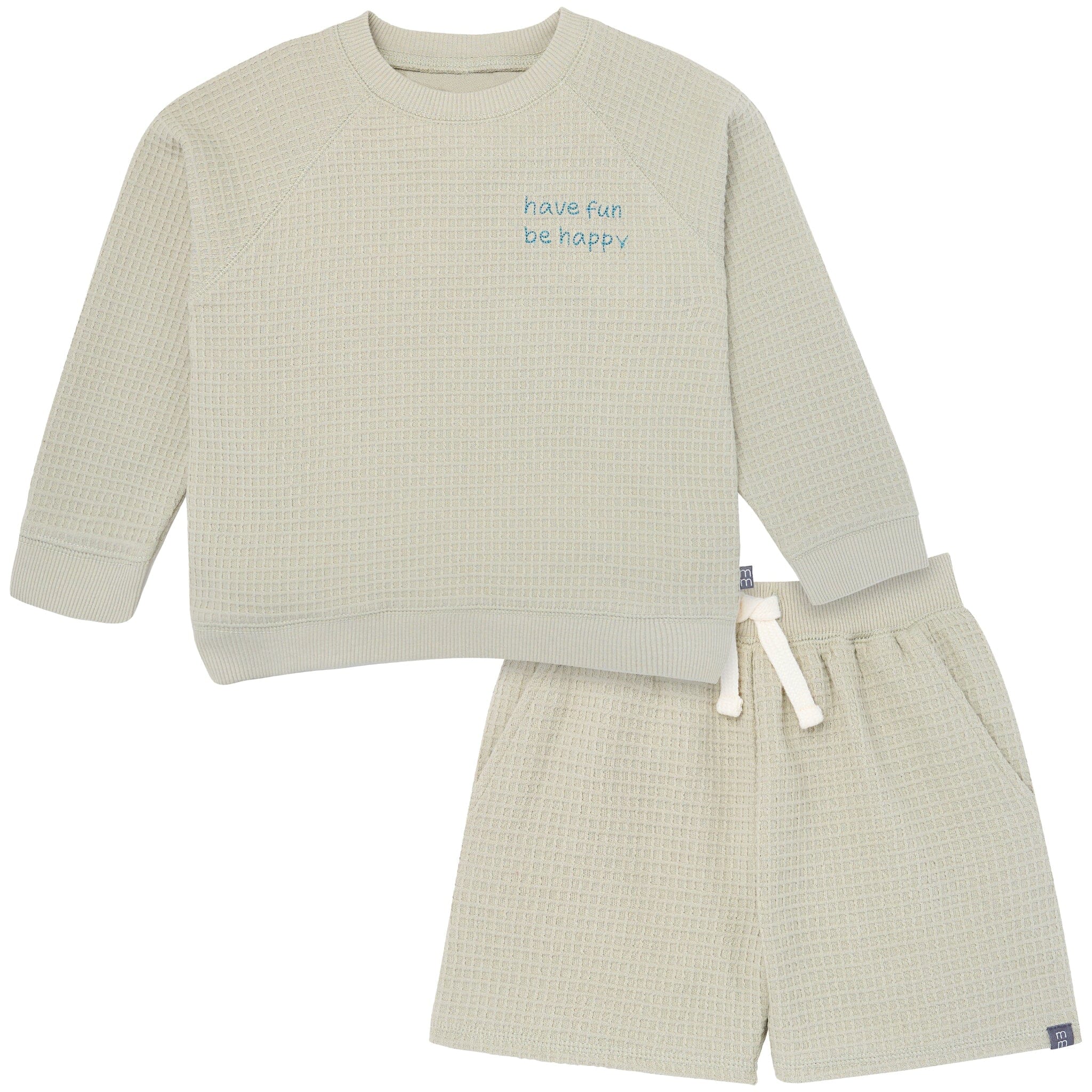 2-Piece Infant & Toddler Boys Light Green Long Sleeve Top and Shorts Set outfits Modern Moments™ by Gerber® 