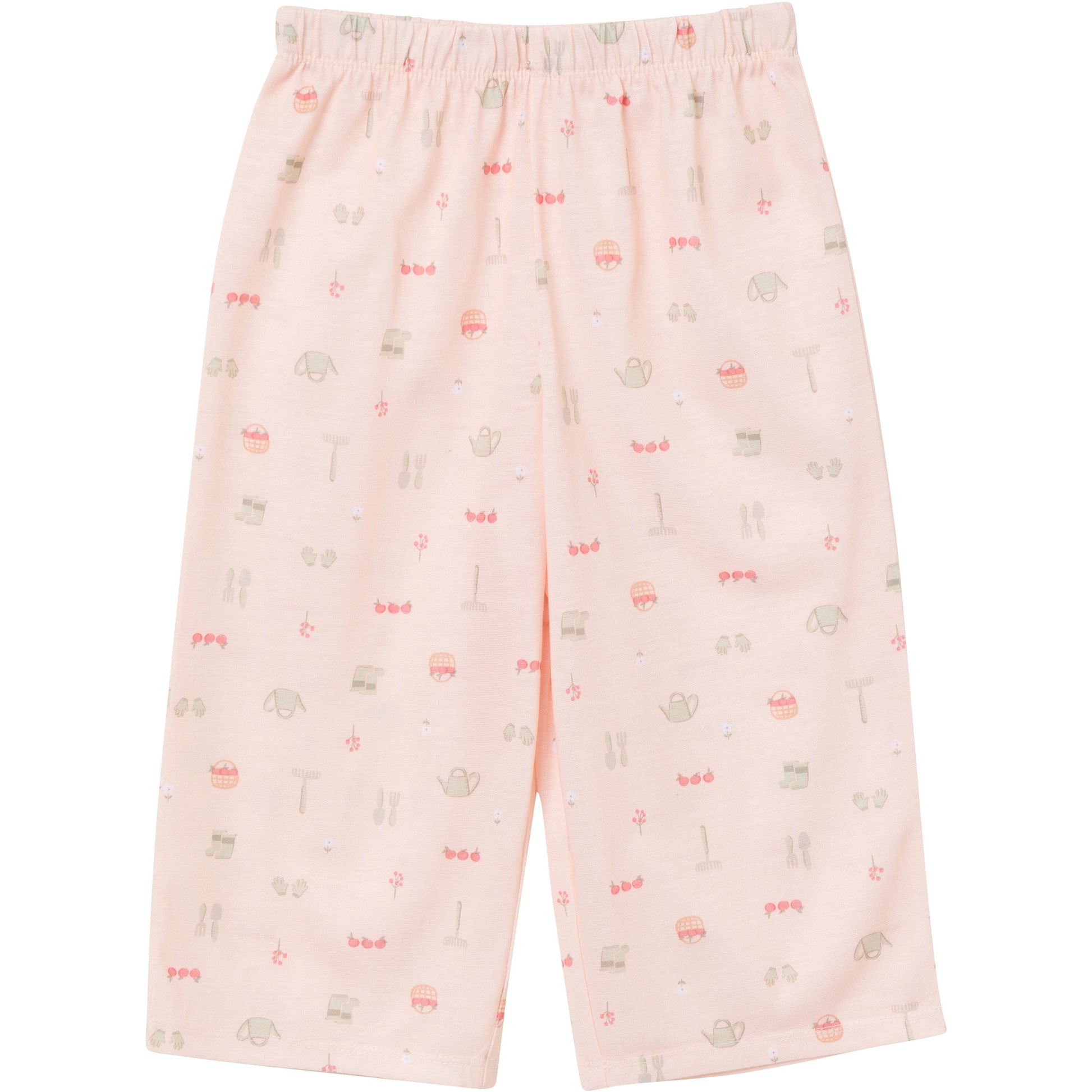 3-Piece Toddler Girls Garderning T-Shirt, Shorts & Pants Pajama Set