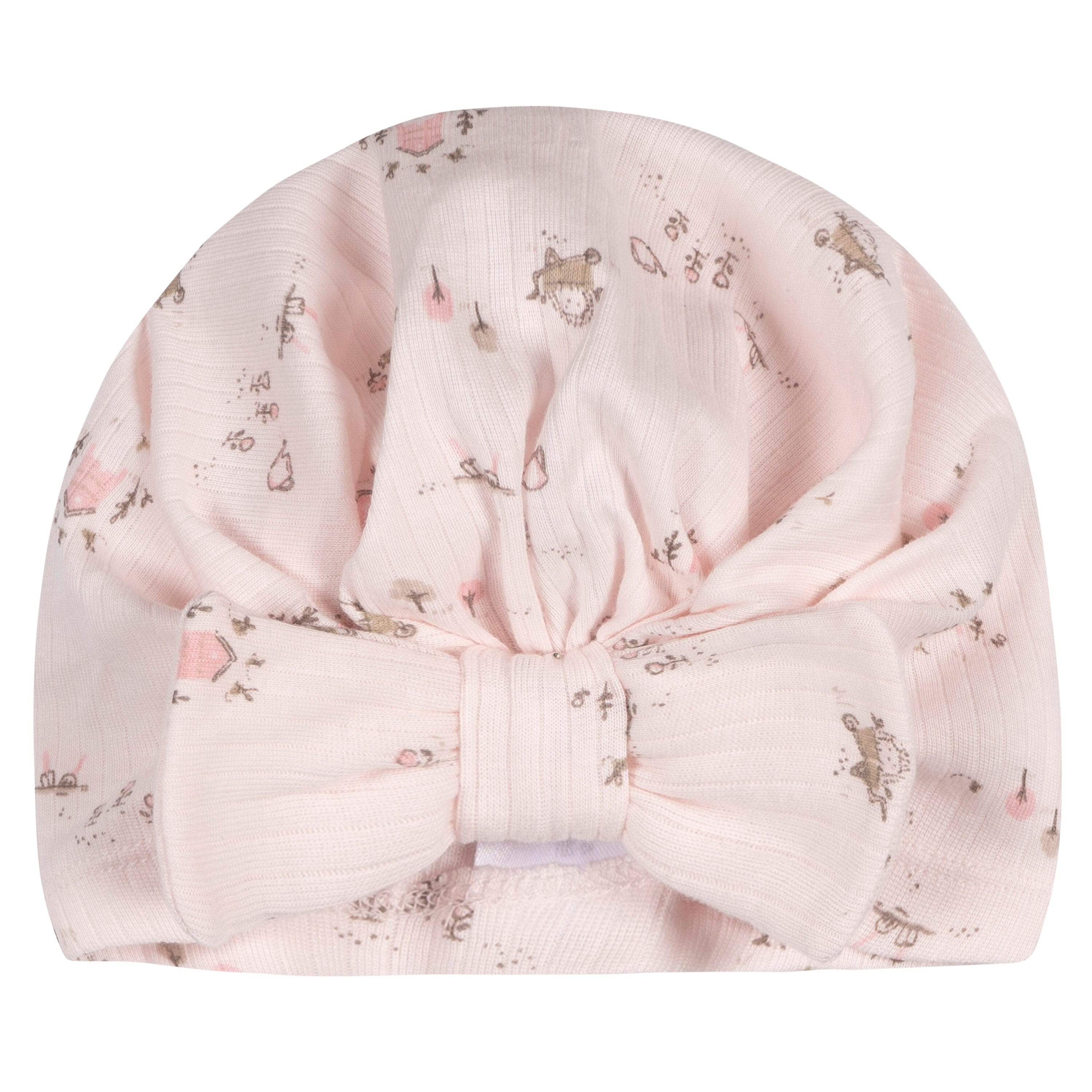 8-Piece Baby Girls Garden Footless Pajama and Accessories Bundle Gerber Childrenswear 