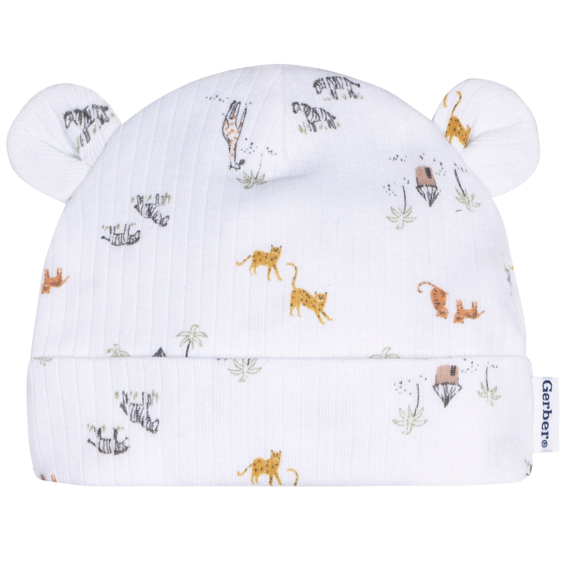 8-Piece Neutral Safari Footless Pajama and Accessories Bundle Bundle Gerber Childrenswear 