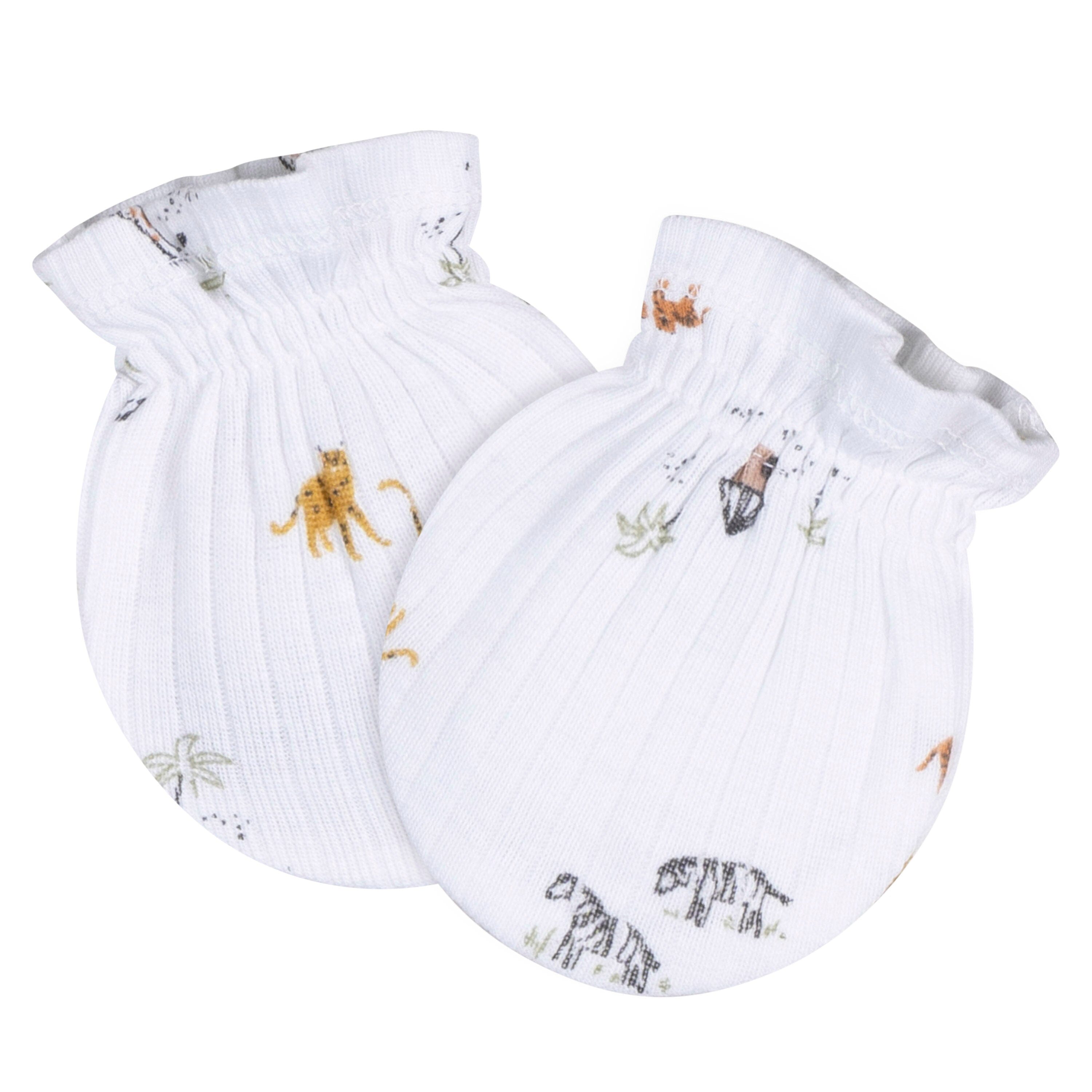 8-Piece Neutral Safari Footless Pajama and Accessories Bundle Bundle Gerber Childrenswear 