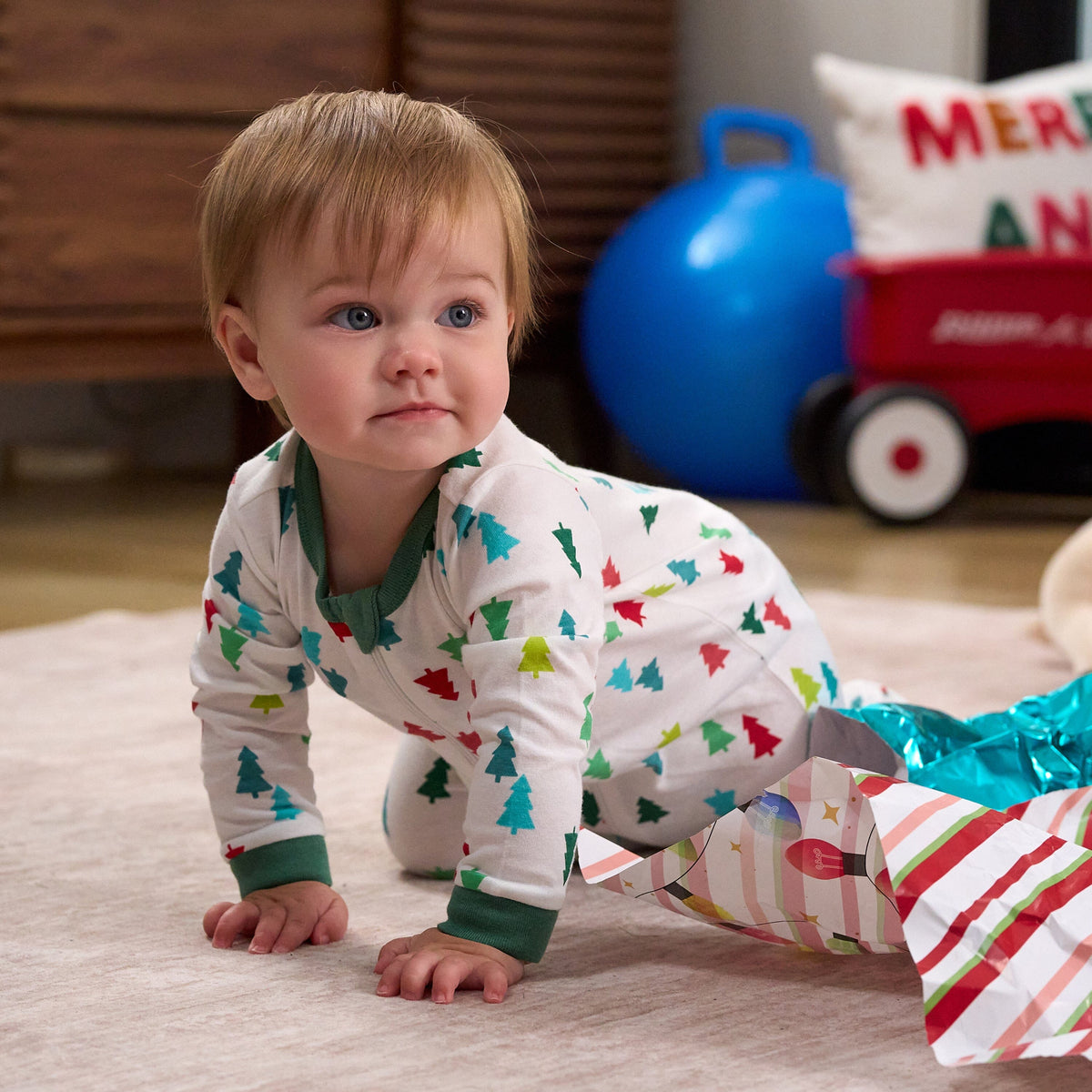 Baby Neutral Colorful Trees Sleep 'N Play sleepwear Gerber® 