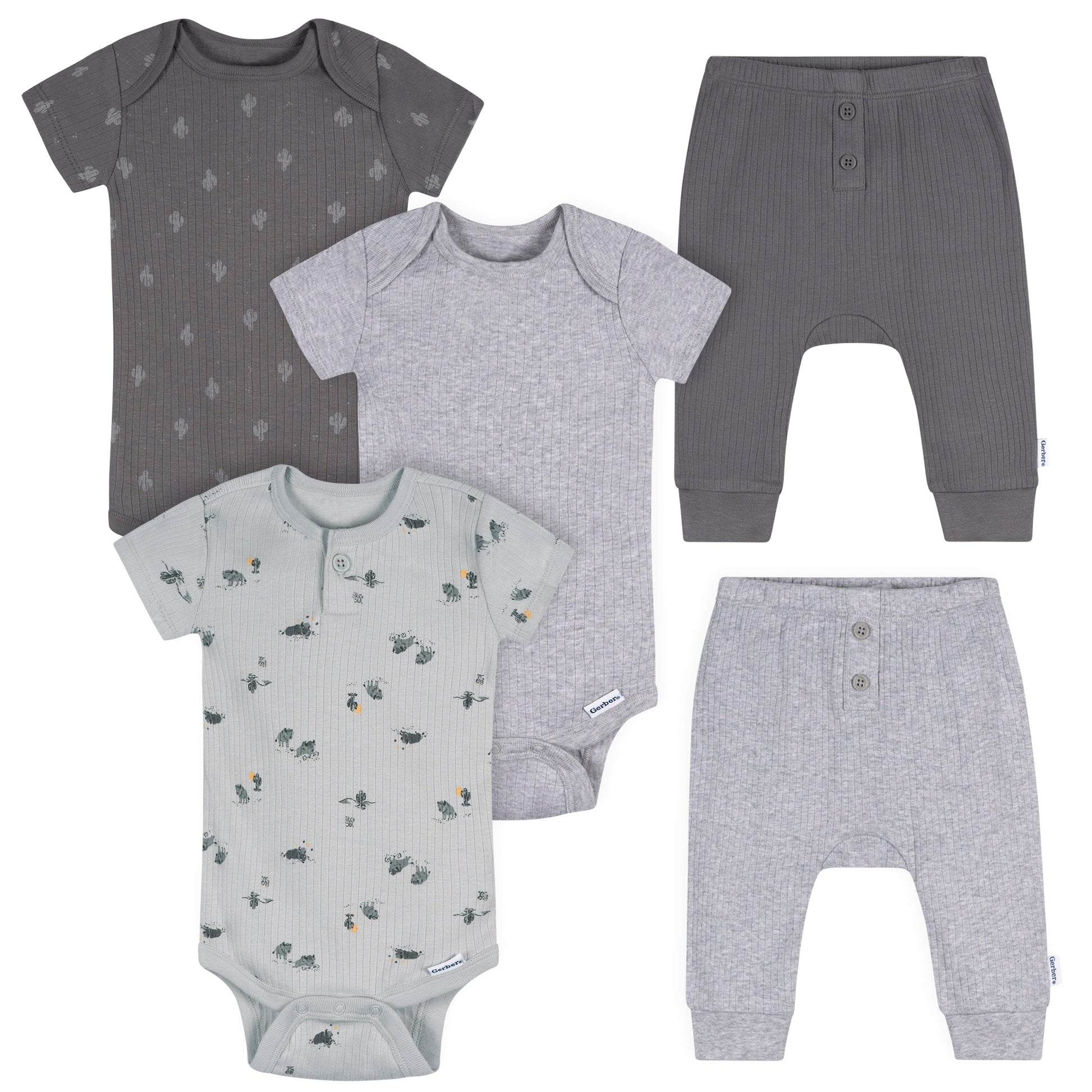 2-Piece Baby Boys Wild Buffalo Trail Bodysuits & Pants Set Outfits & Sets Gerber® 