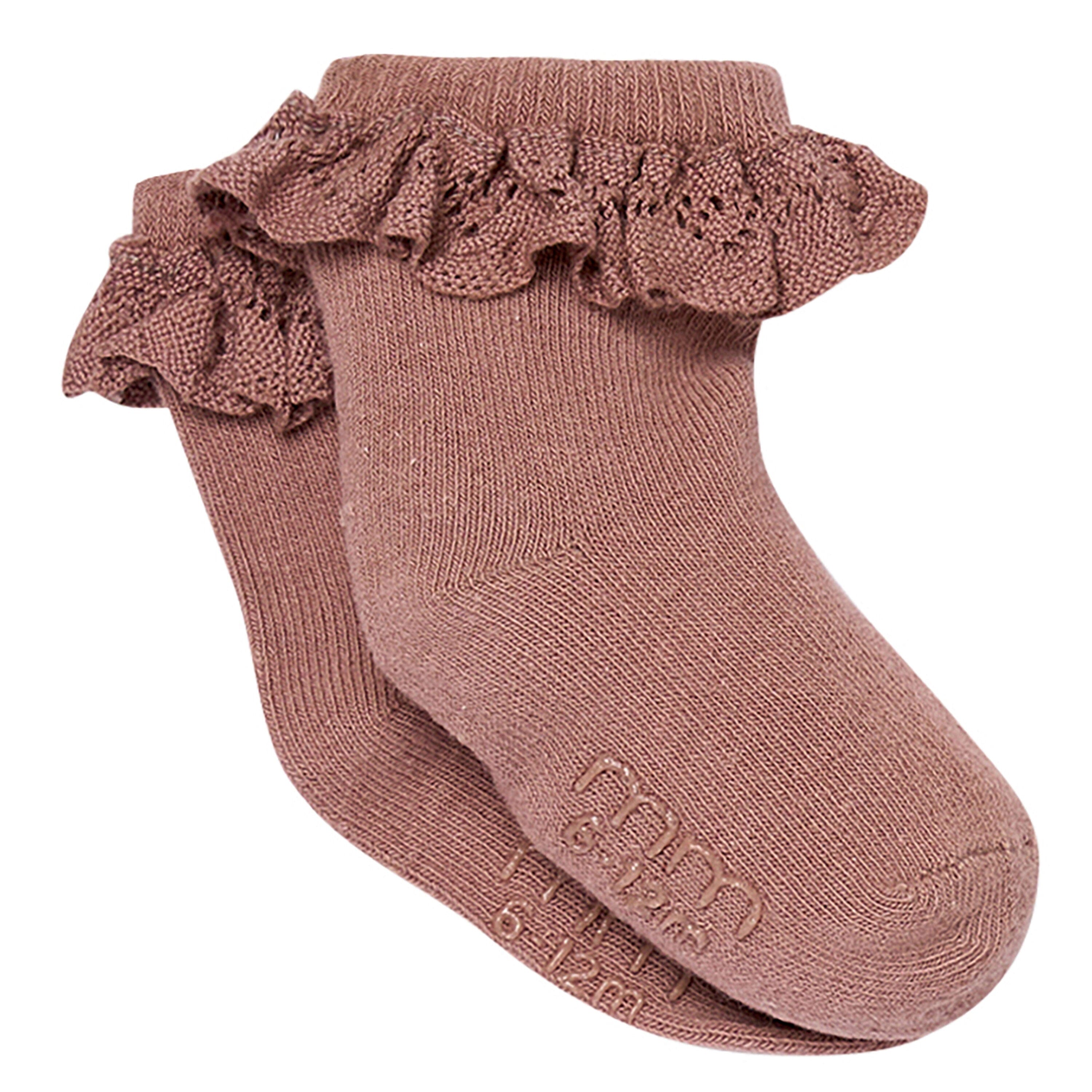 3-Pack Baby Girls Neutral Lace Socks socks modern moments™ by Gerber® 