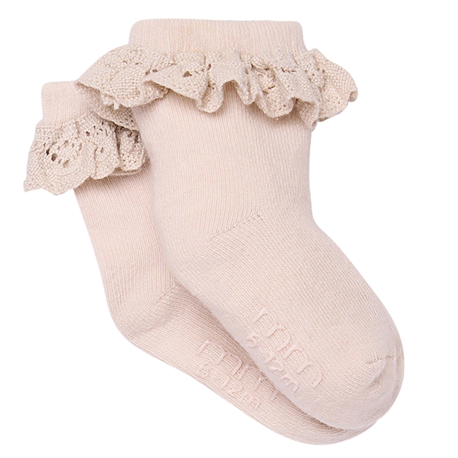 3-Pack Baby Girls Neutral Lace Socks socks modern moments™ by Gerber® 