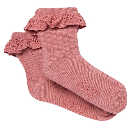 3-Pack Toddler Girls Pink Lace Socks