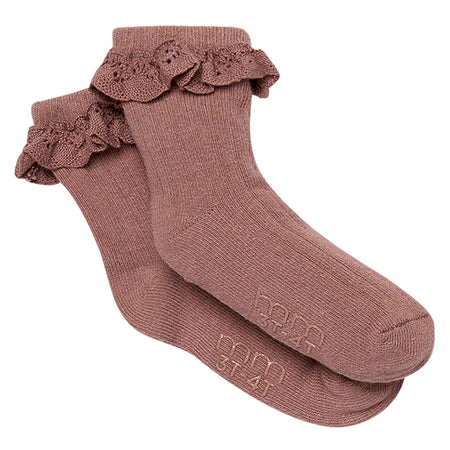 3-Pack Toddler Girls Neutral Lace Socks