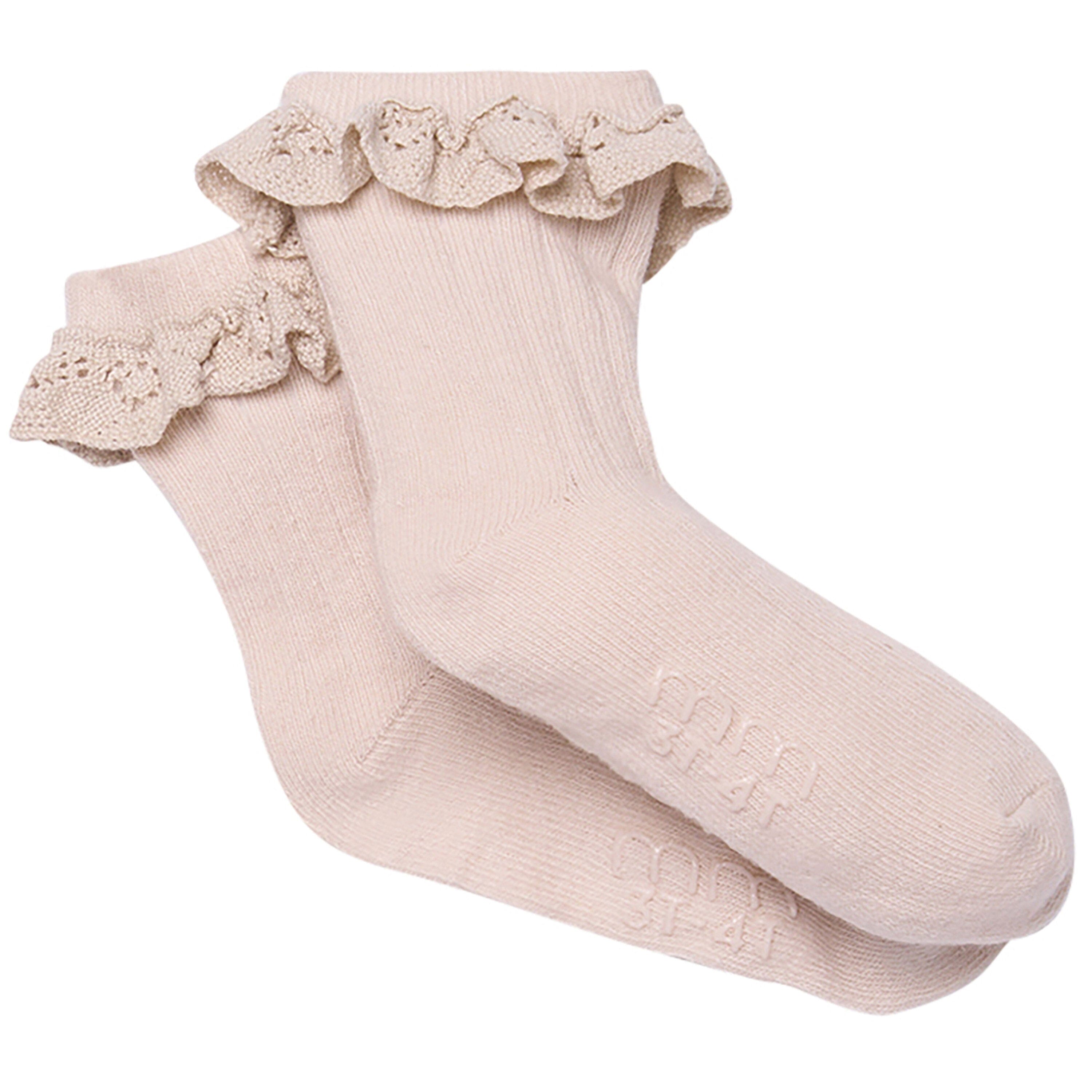 3-Pack Toddler Girls Neutral Lace Socks socks modern moments™ by Gerber® 